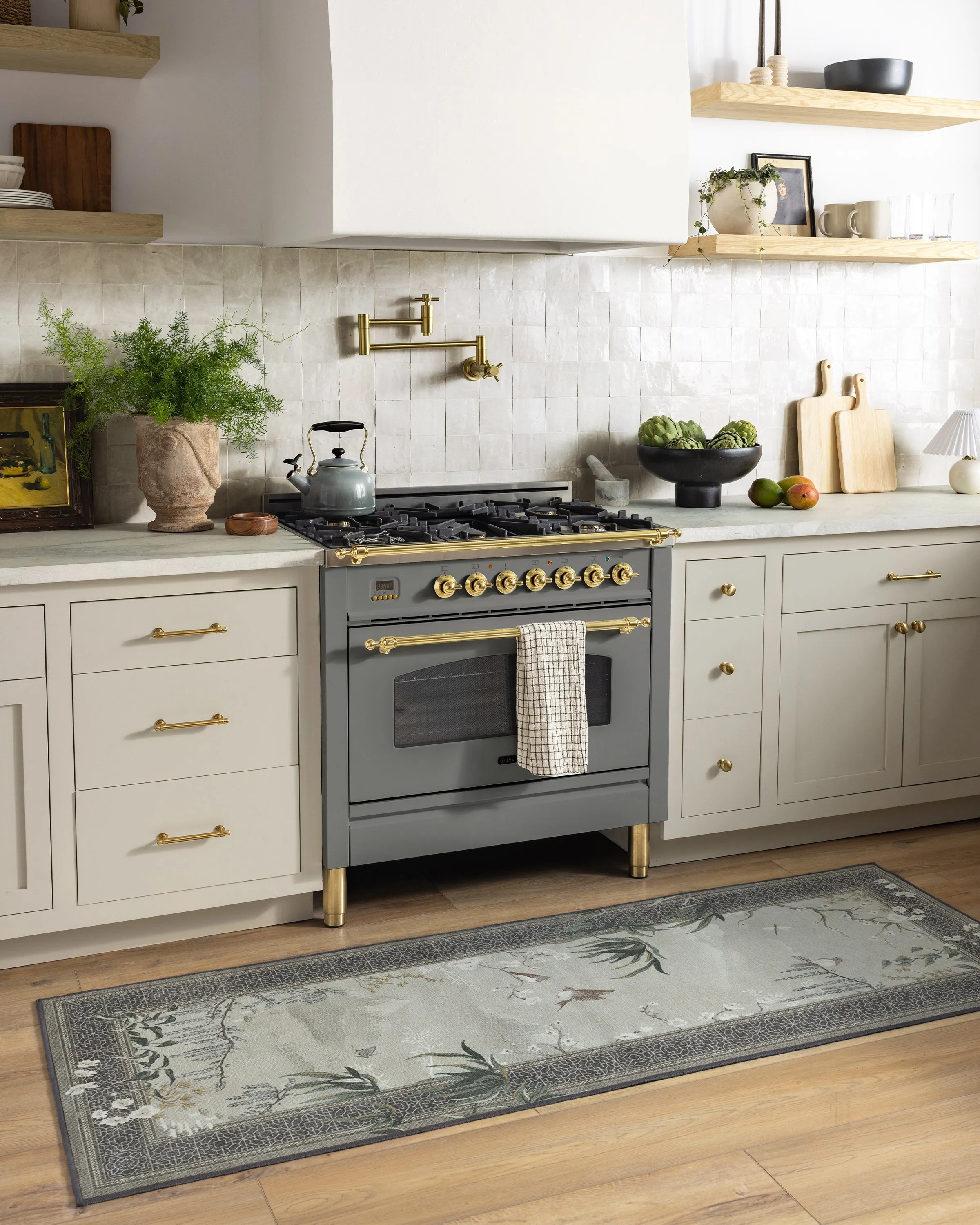 Large Area Rug Machine Washable - Charcoal