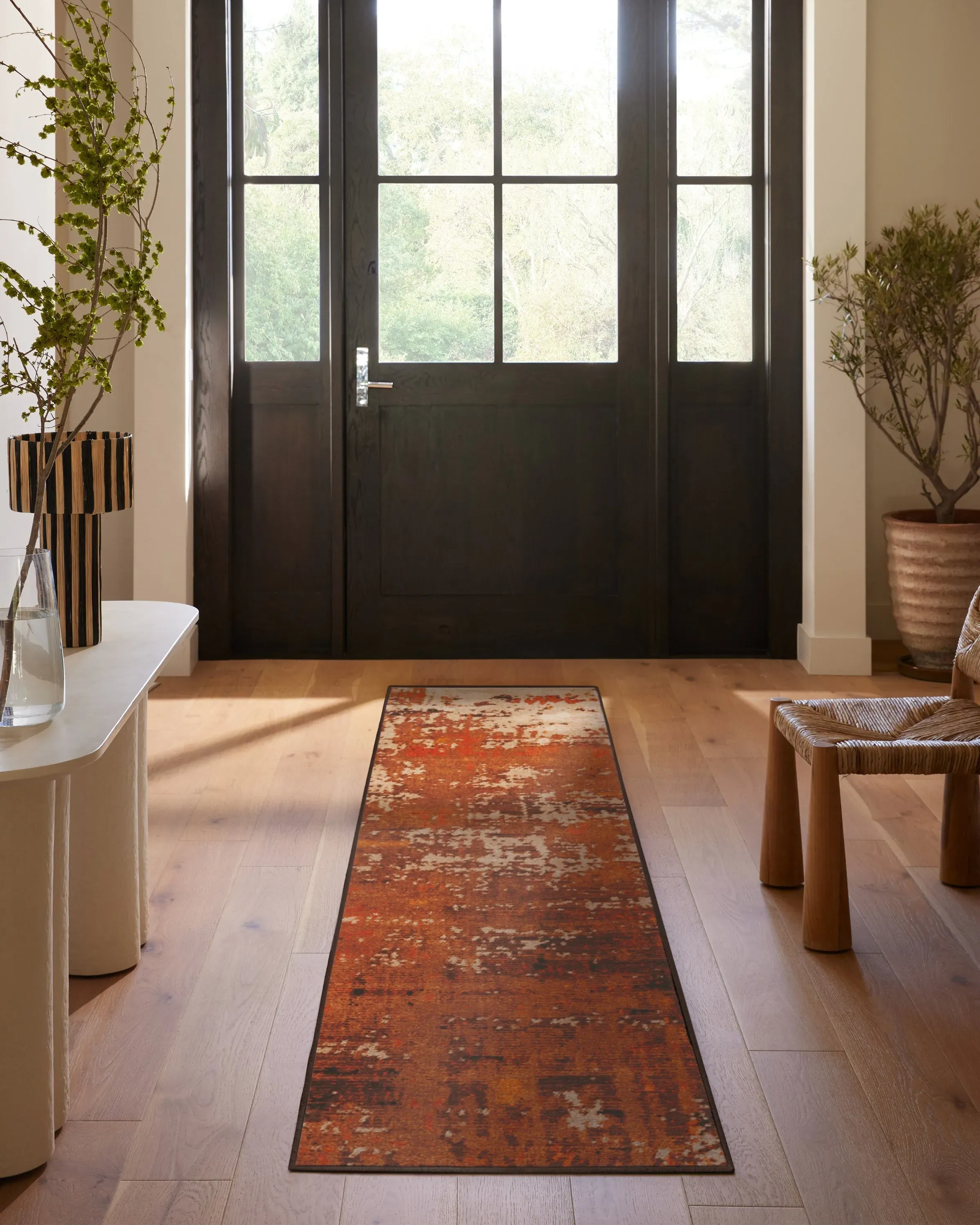 Large Area Rug Machine Washable - Copper