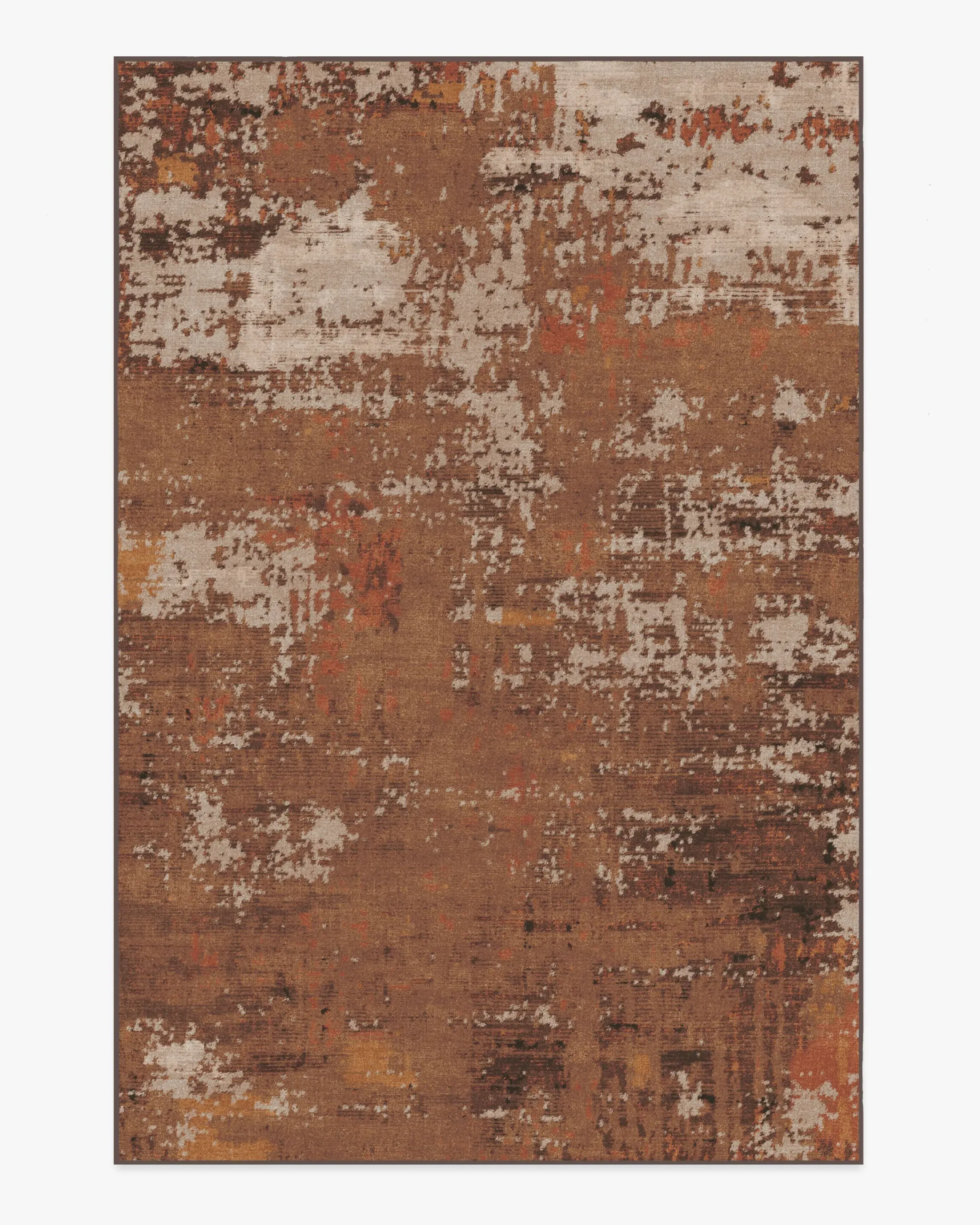 Large Area Rug Machine Washable - Copper