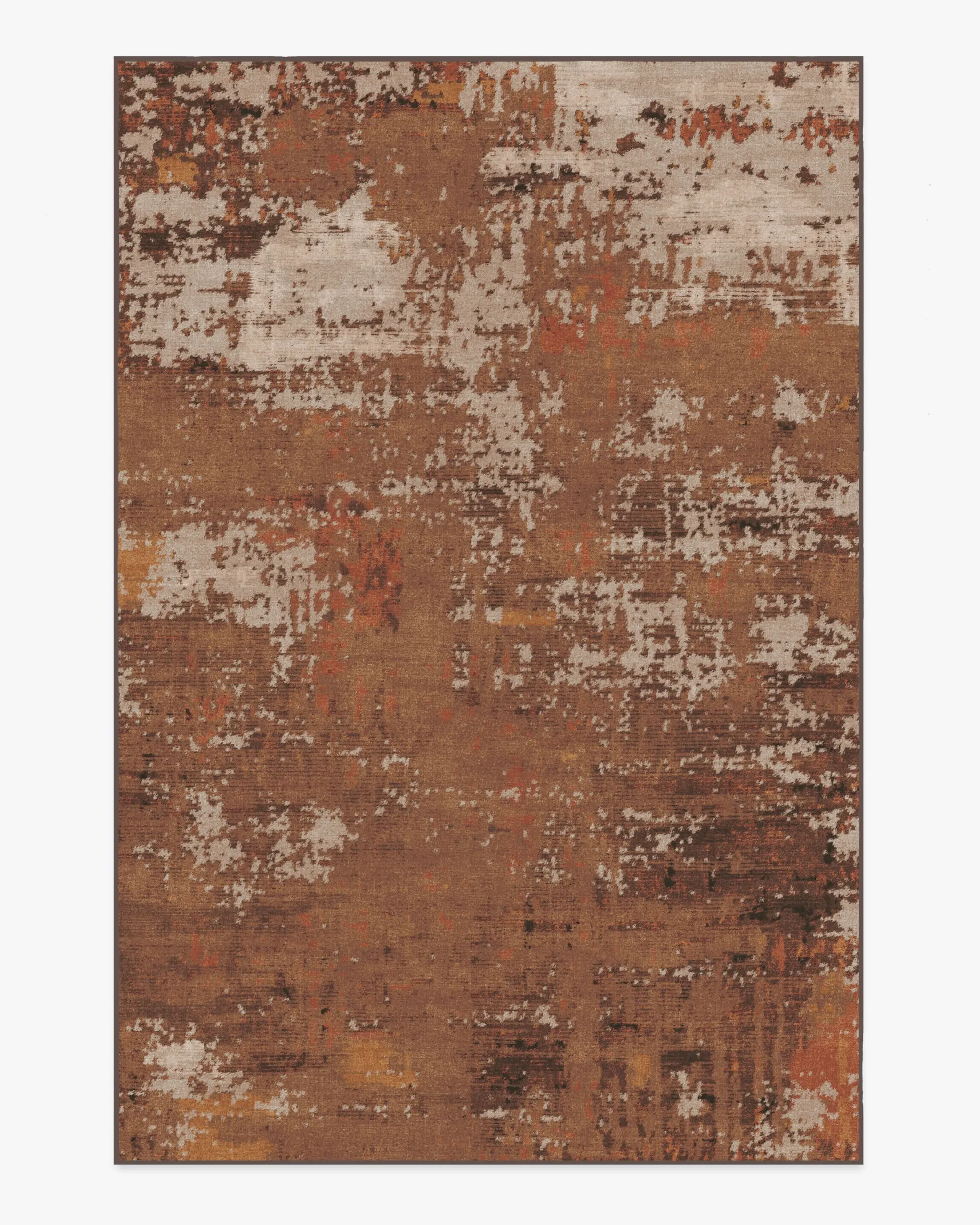 Large Area Rug Machine Washable - Copper