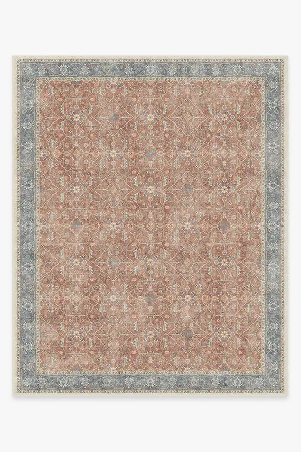 Large Area Rug Machine Washable - Coral