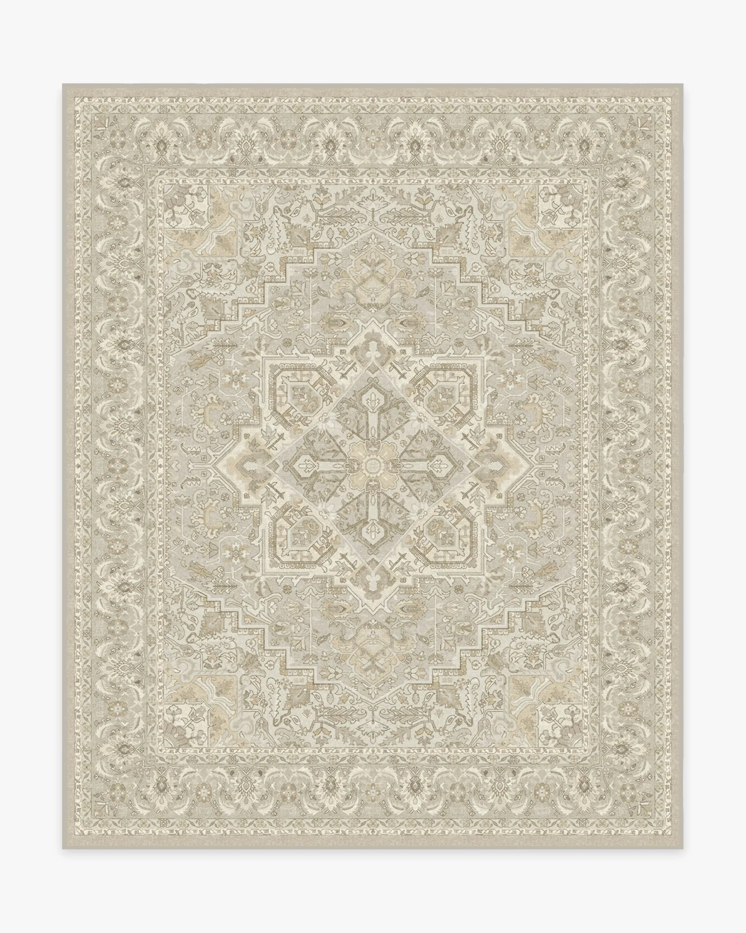 Large Area Rug Machine Washable - Cream