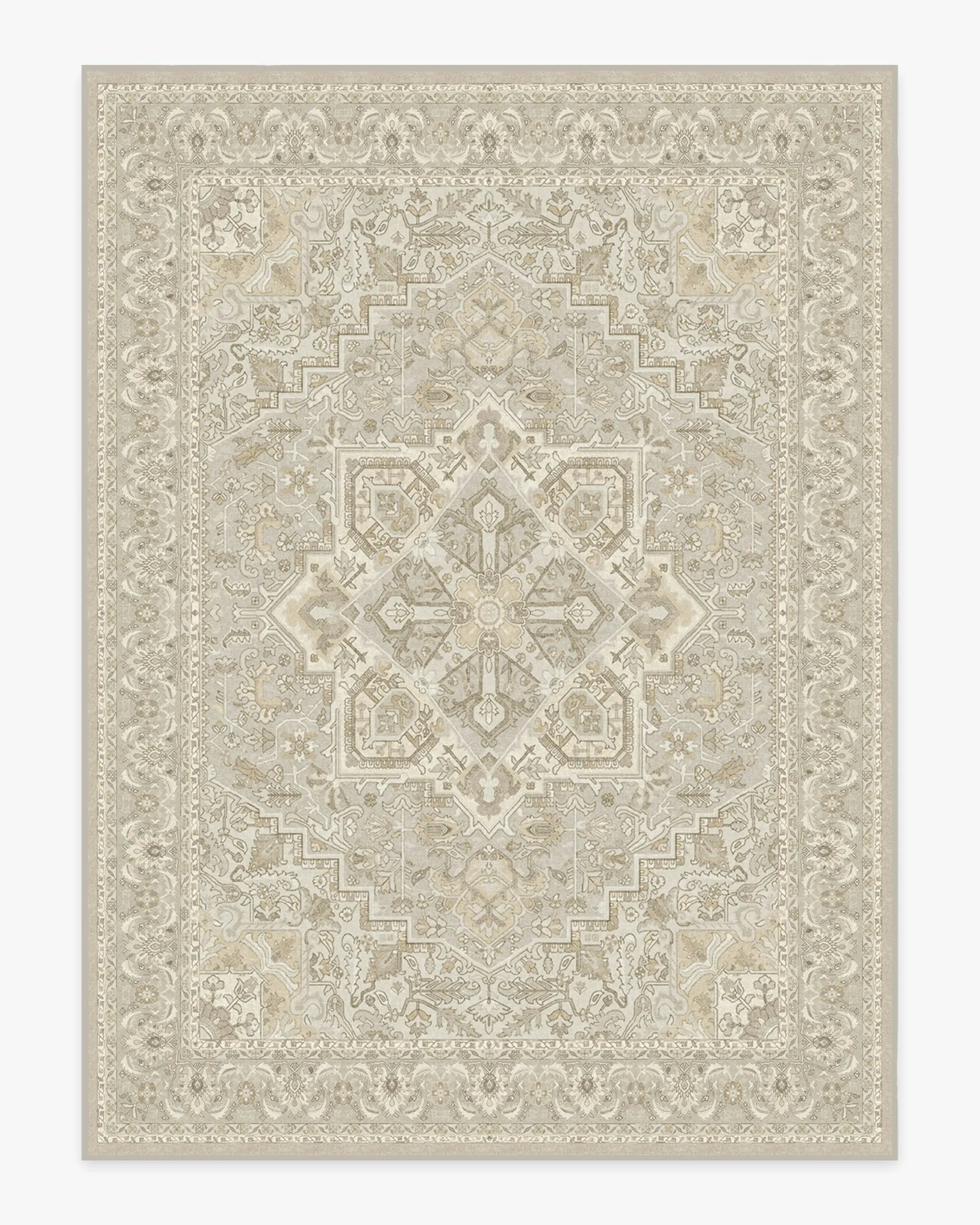Large Area Rug Machine Washable - Cream