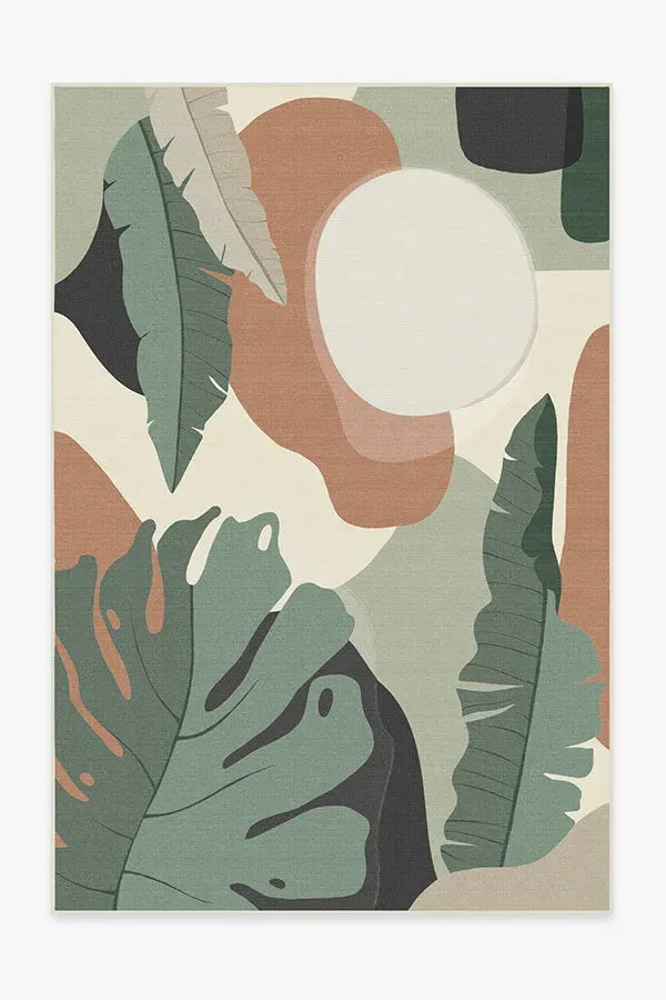 Large Area Rug Machine Washable - Desert Sage