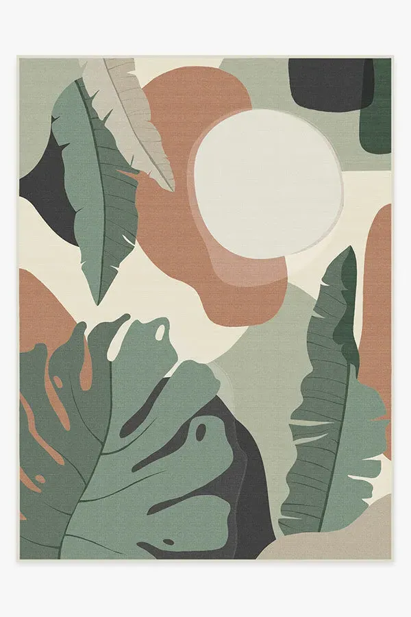 Large Area Rug Machine Washable - Desert Sage