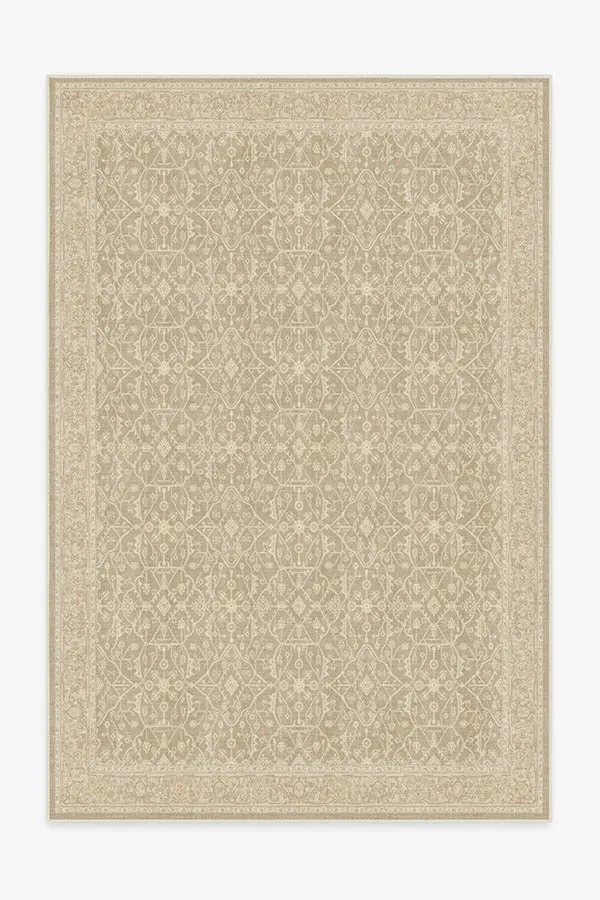 Large Area Rug Machine Washable - Ecru, Chenille