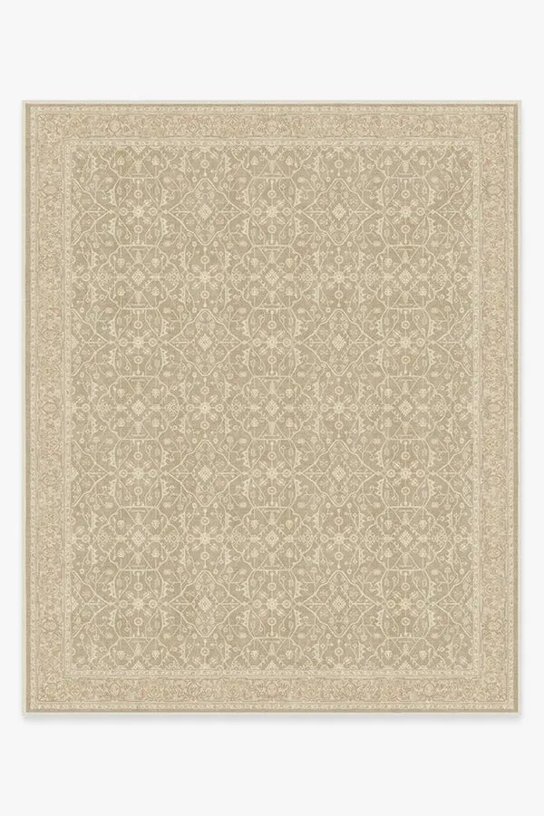 Large Area Rug Machine Washable - Ecru, Chenille