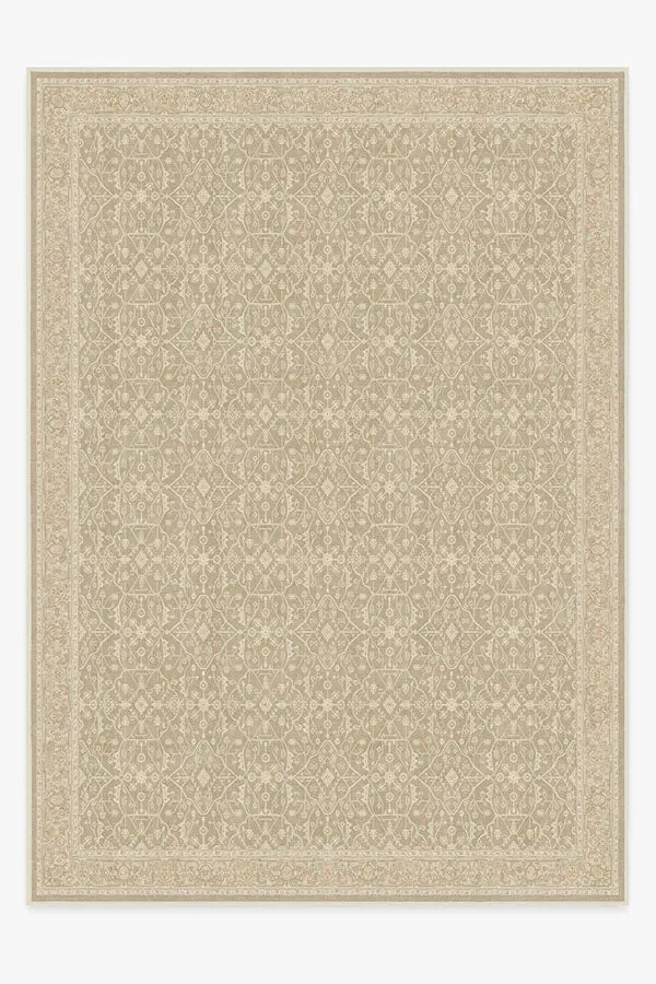 Large Area Rug Machine Washable - Ecru, Chenille