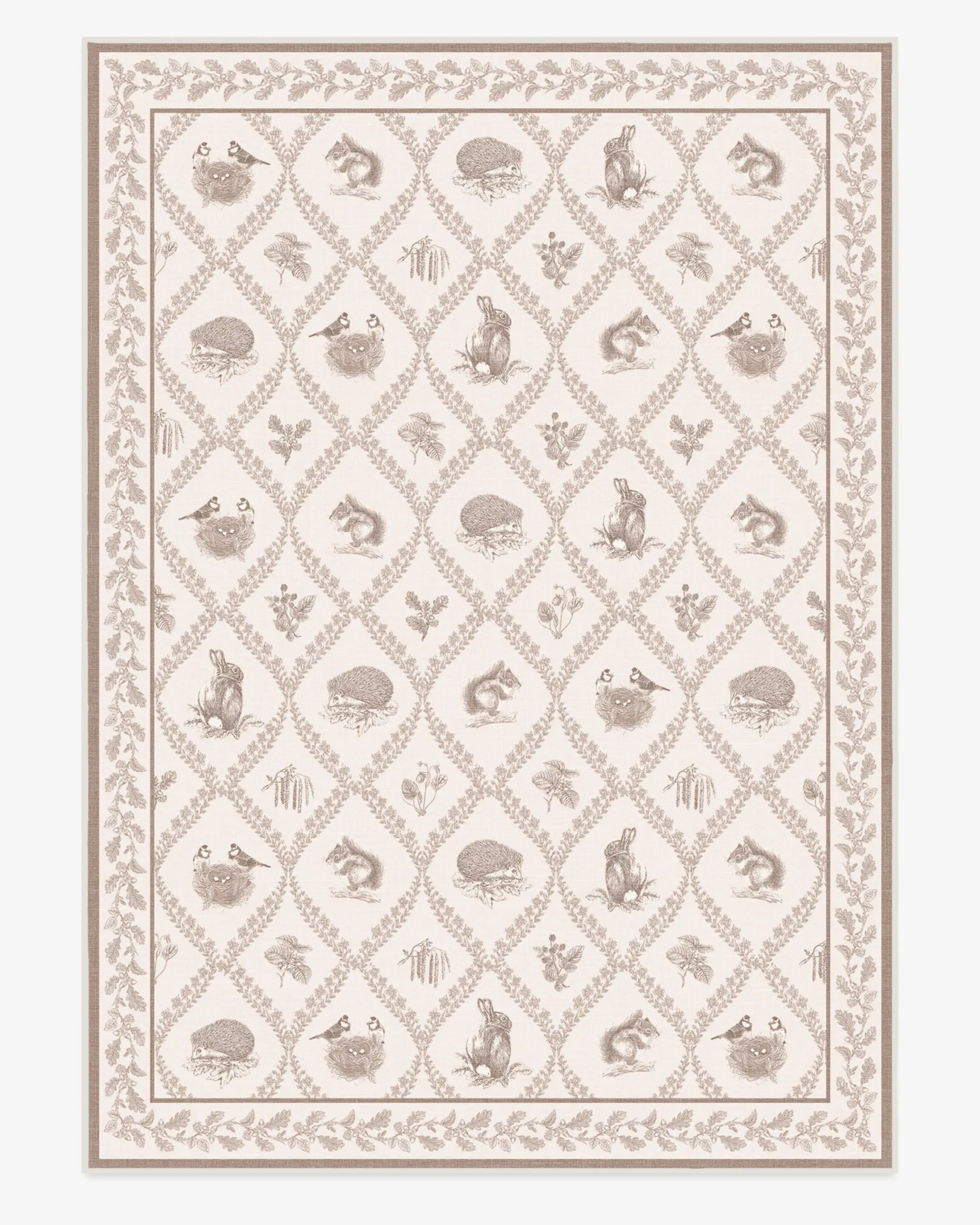 Large Area Rug Machine Washable - Fawn, Flatwoven