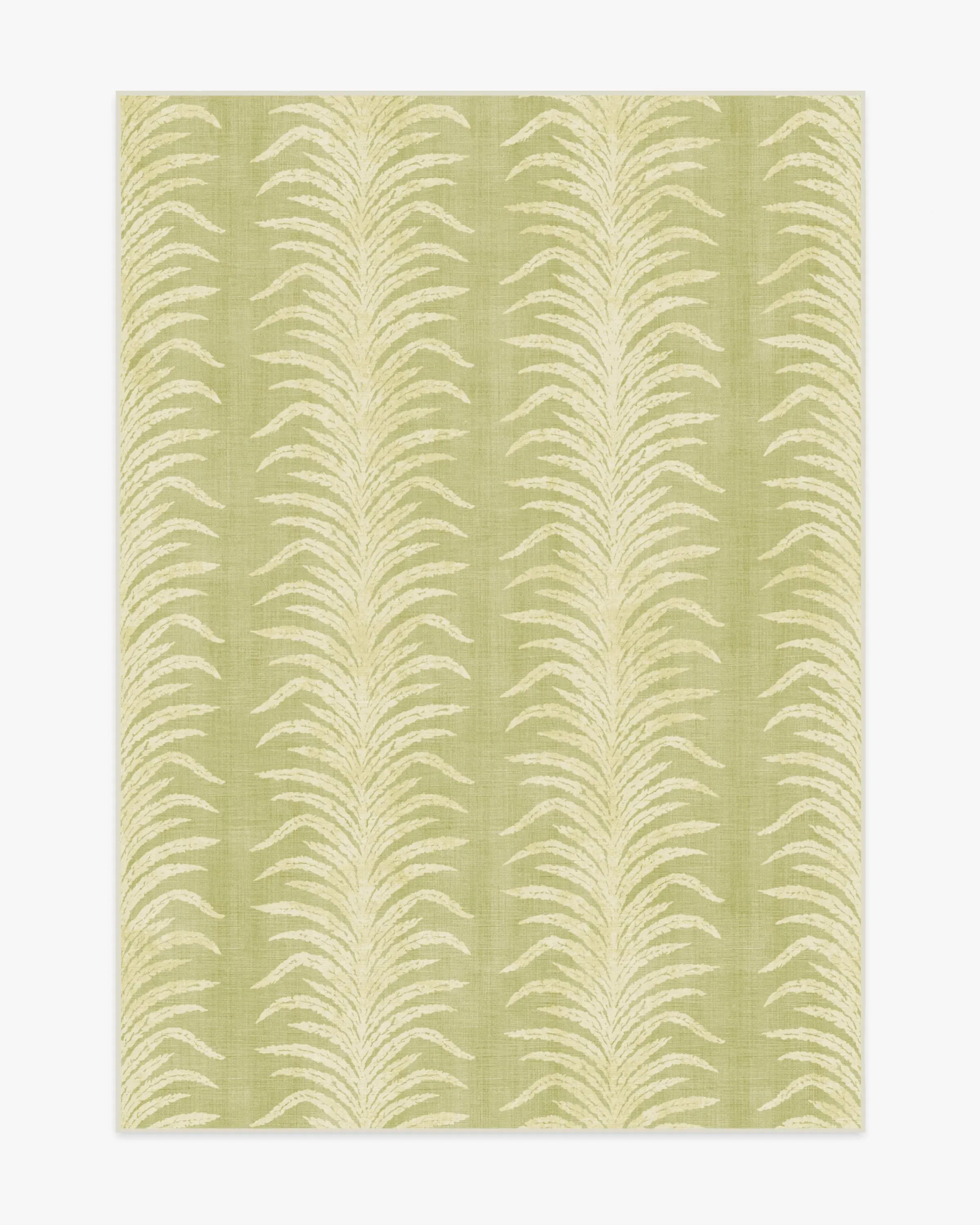 Large Area Rug Machine Washable - Green, Flatwoven