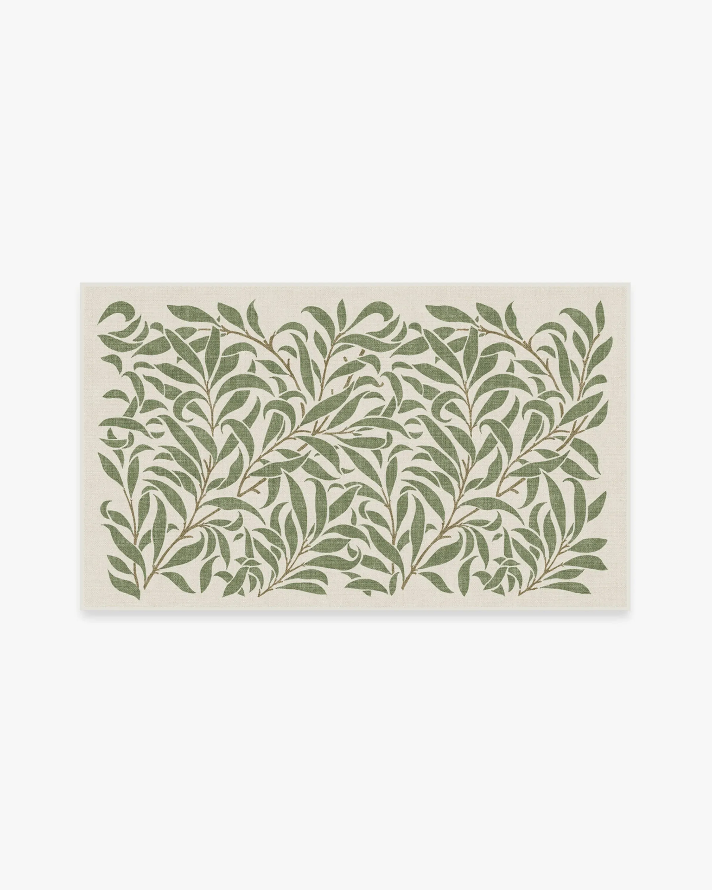 Large Area Rug Machine Washable - Green