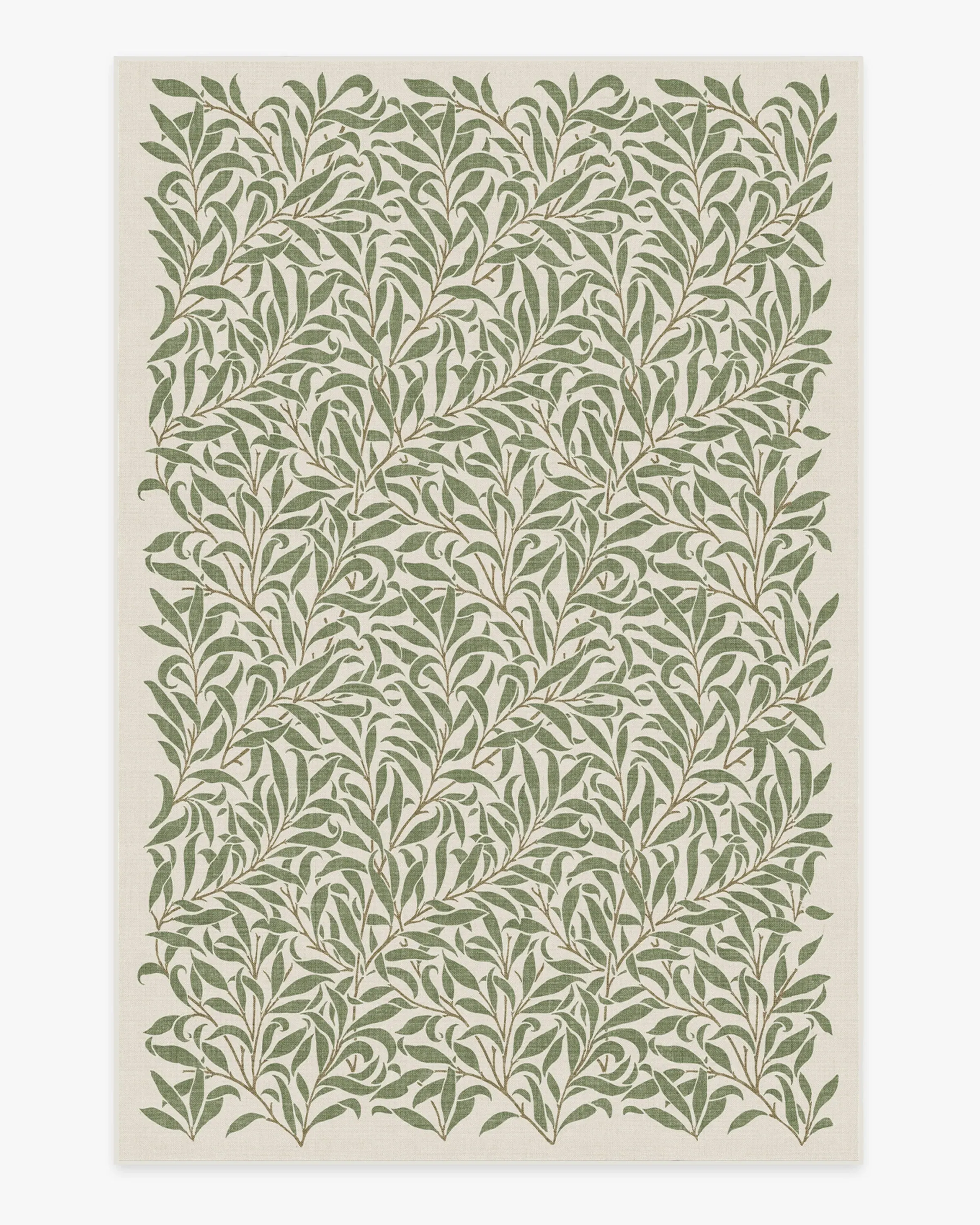 Large Area Rug Machine Washable - Green
