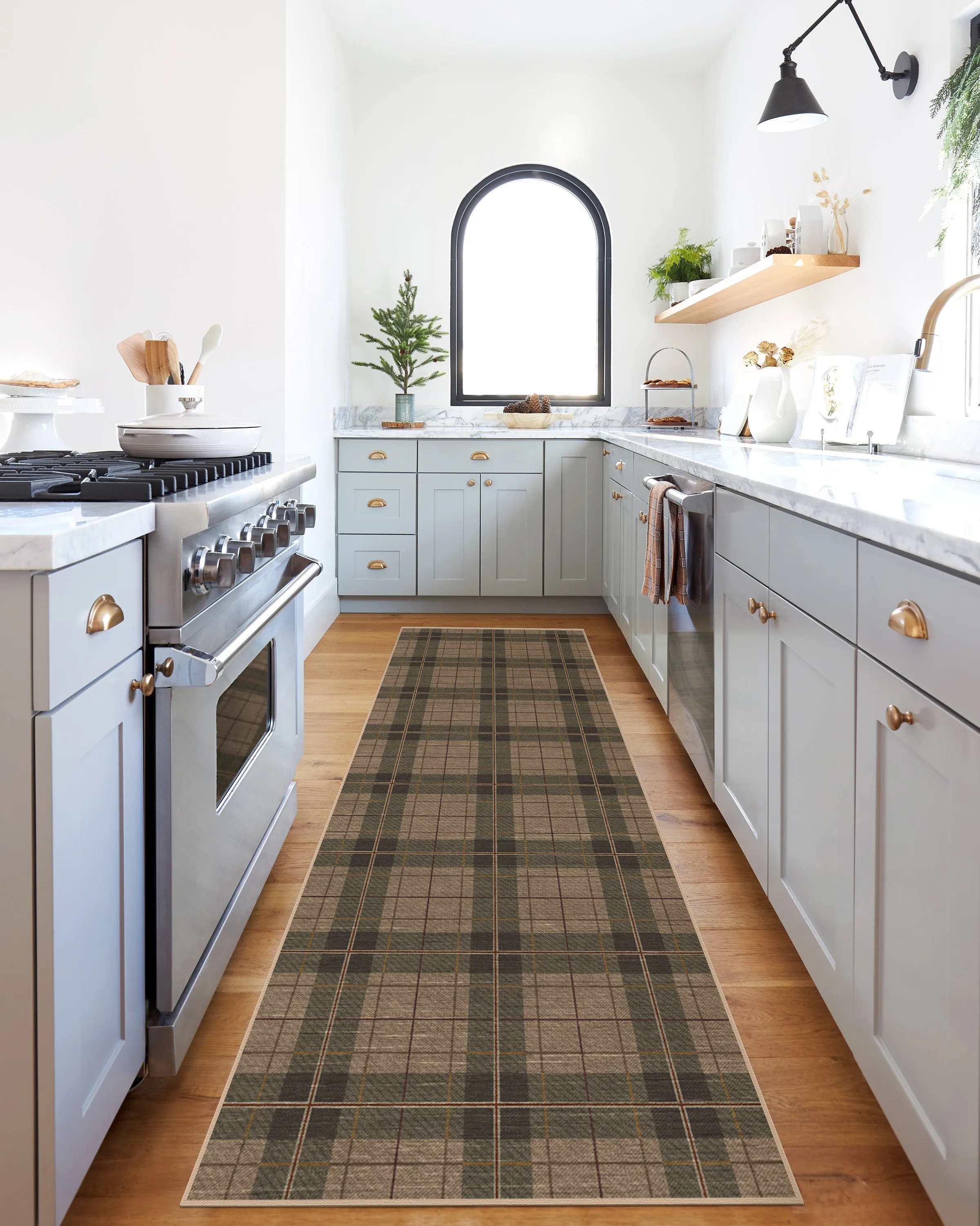 Large Area Rug Machine Washable - Green