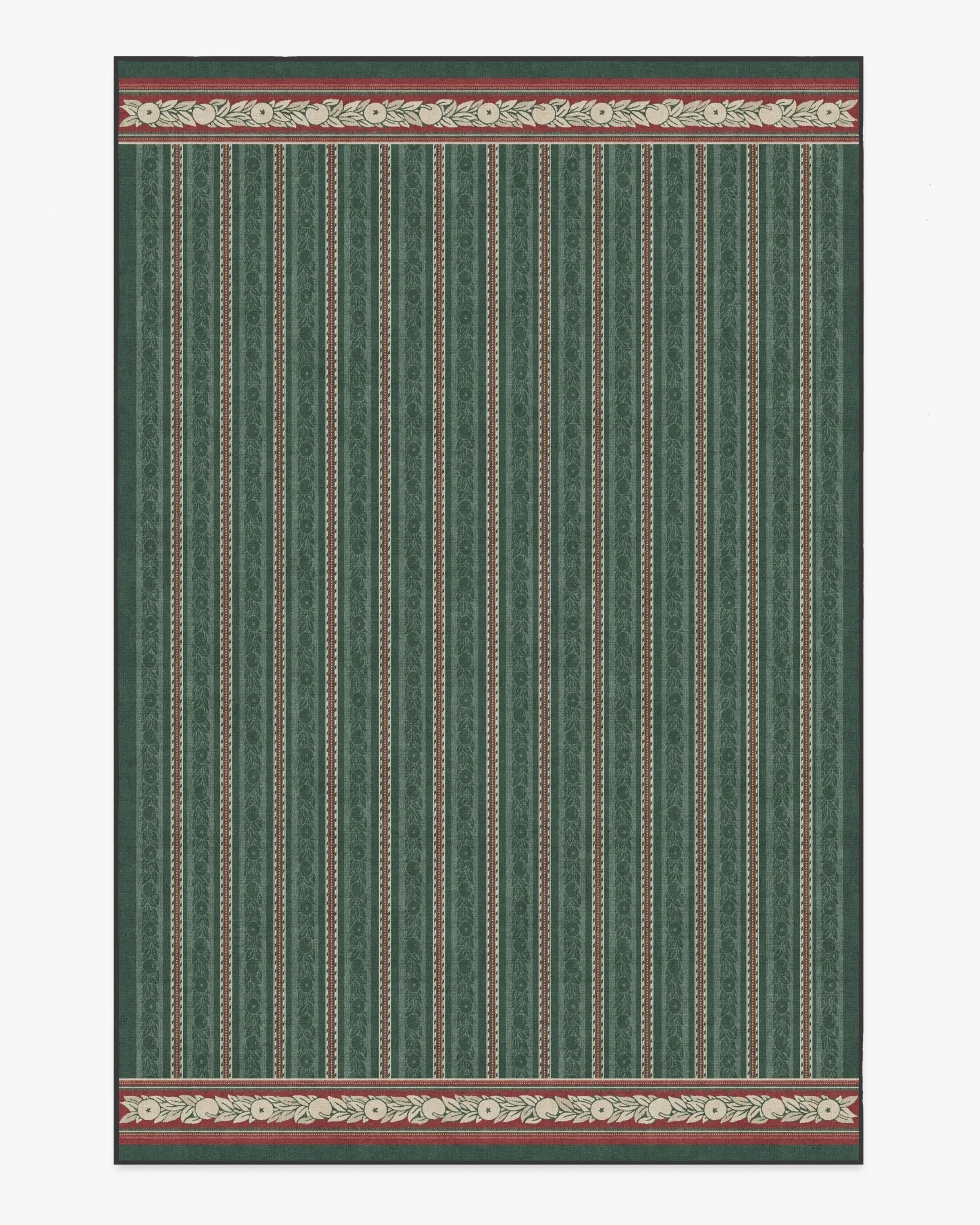 Large Area Rug Machine Washable - Green