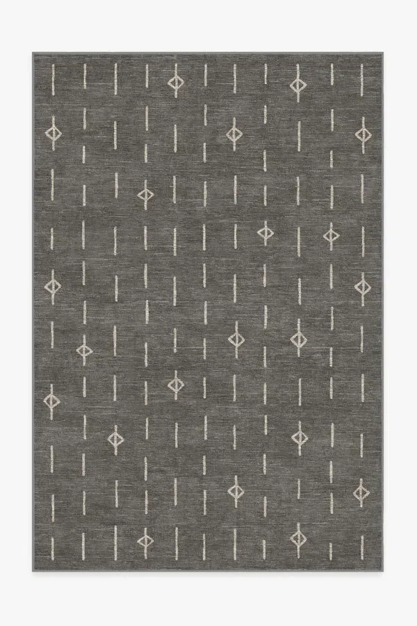 Large Area Rug Machine Washable - Grey