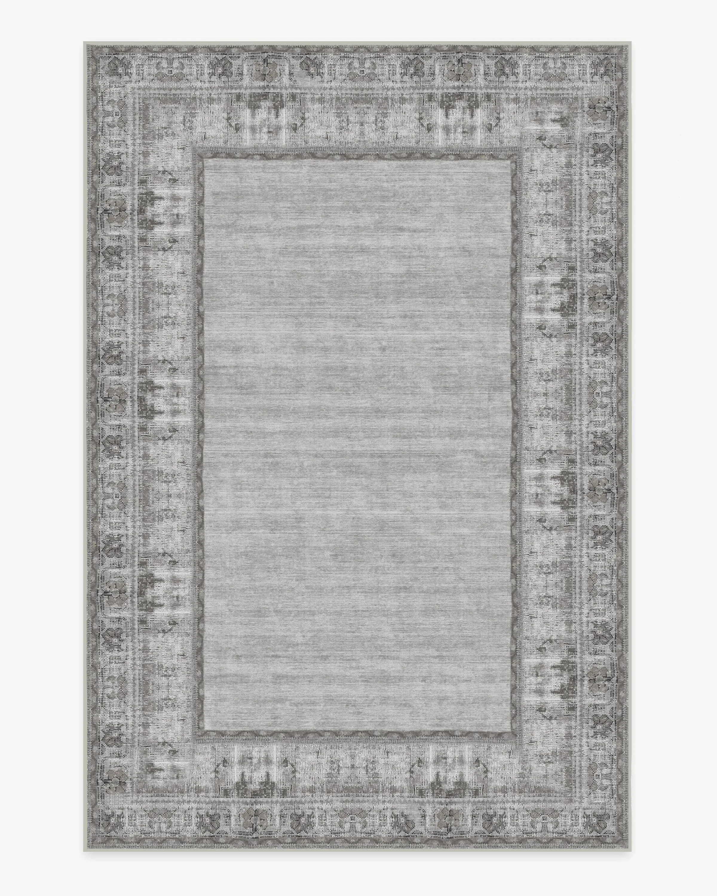 Large Area Rug Machine Washable - Grey