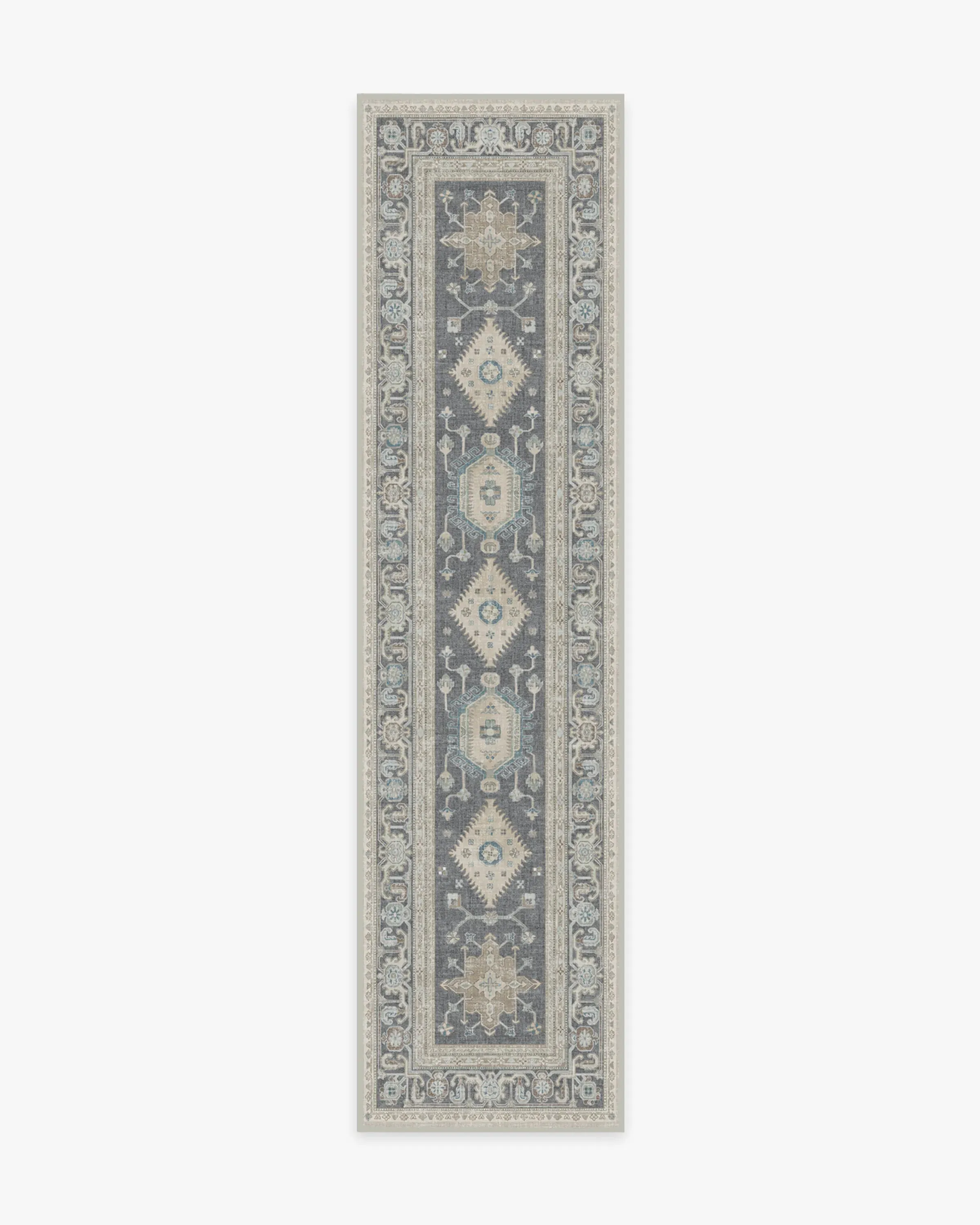 Large Area Rug Machine Washable - Grey