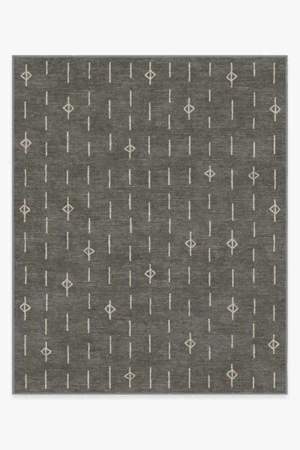 Large Area Rug Machine Washable - Grey