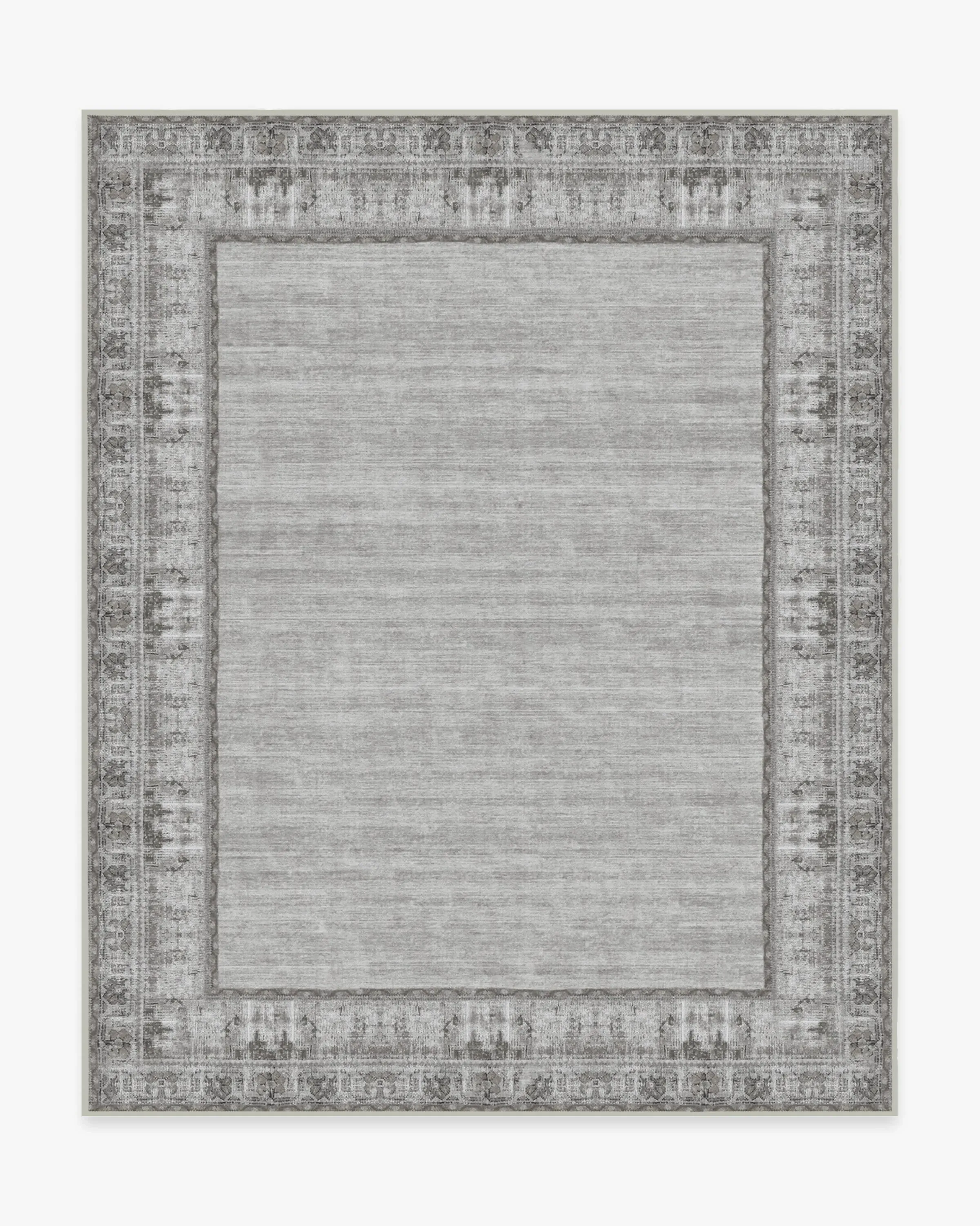 Large Area Rug Machine Washable - Grey