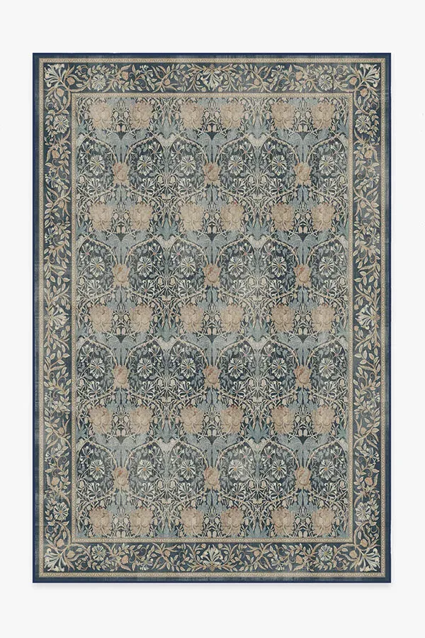 Large Area Rug Machine Washable - Indigo