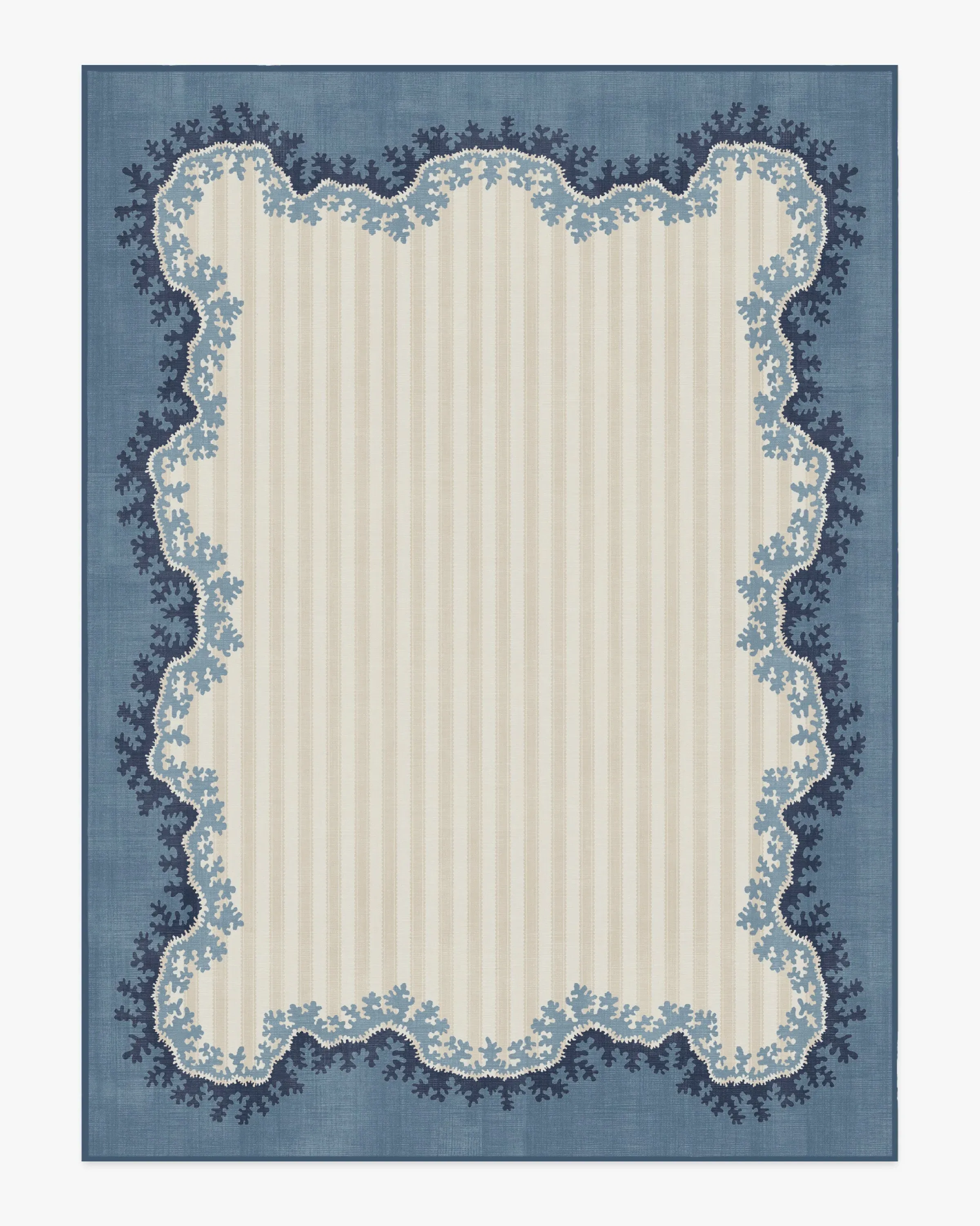Large Area Rug Machine Washable - Indigo