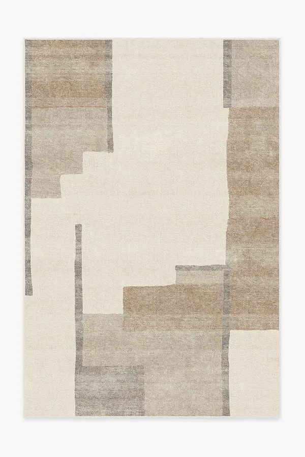 Large Area Rug Machine Washable - Ivory
