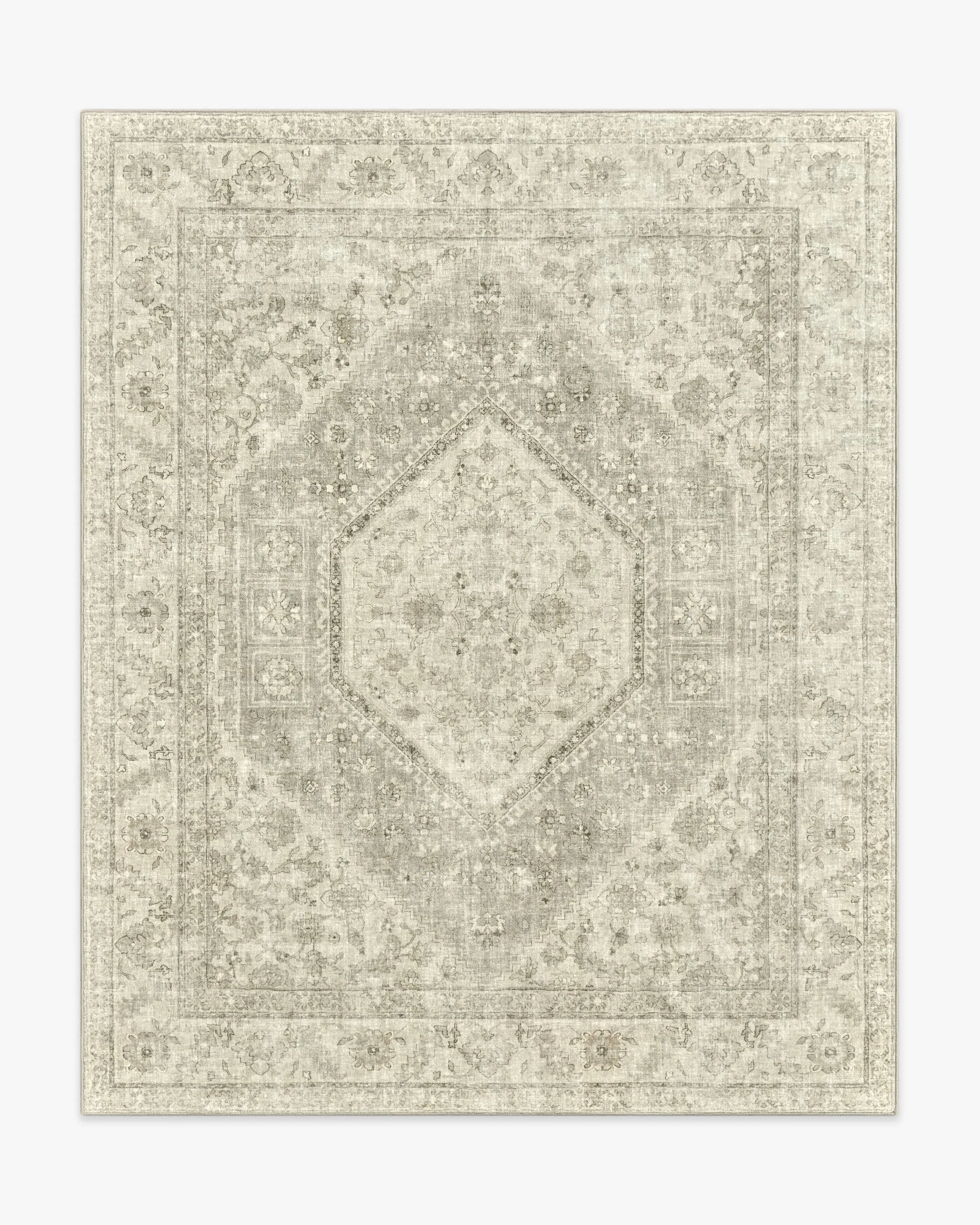 Large Area Rug Machine Washable - Ivory