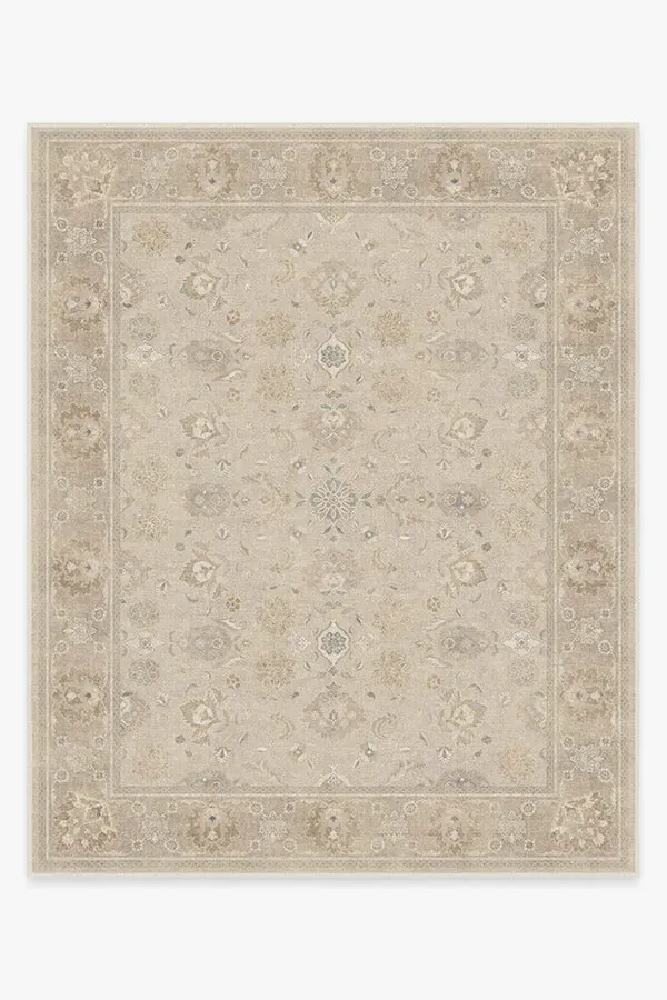 Large Area Rug Machine Washable - Ivory, Chenille