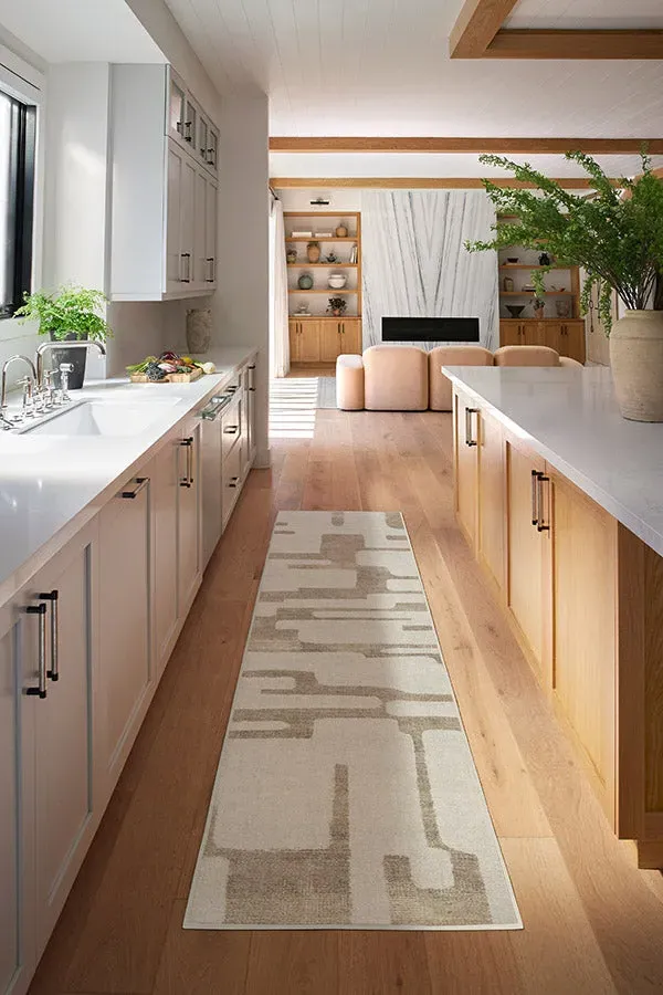 Large Area Rug Machine Washable - Ivory, Flatwoven
