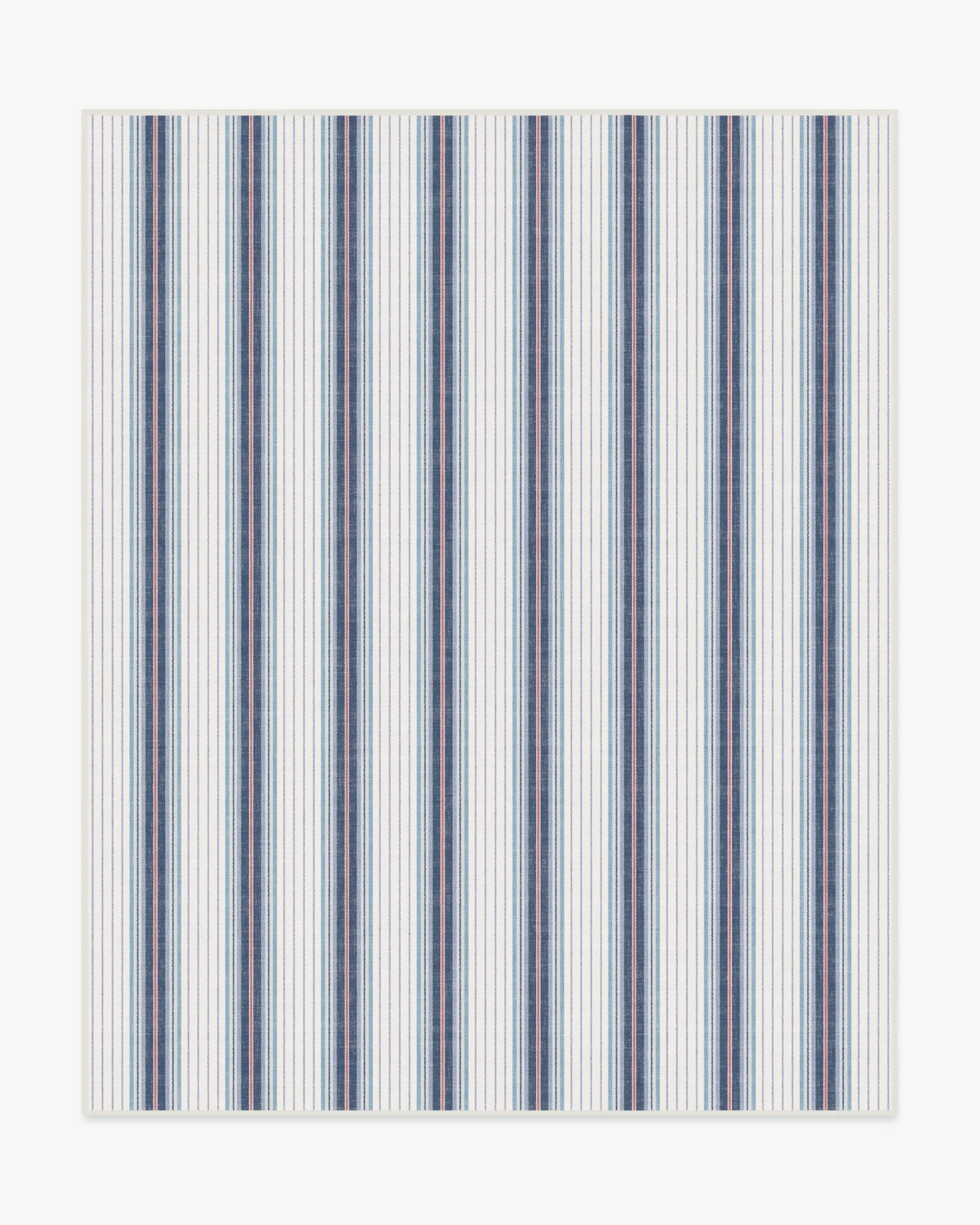 Large Area Rug Machine Washable - Ivory, Indigo
