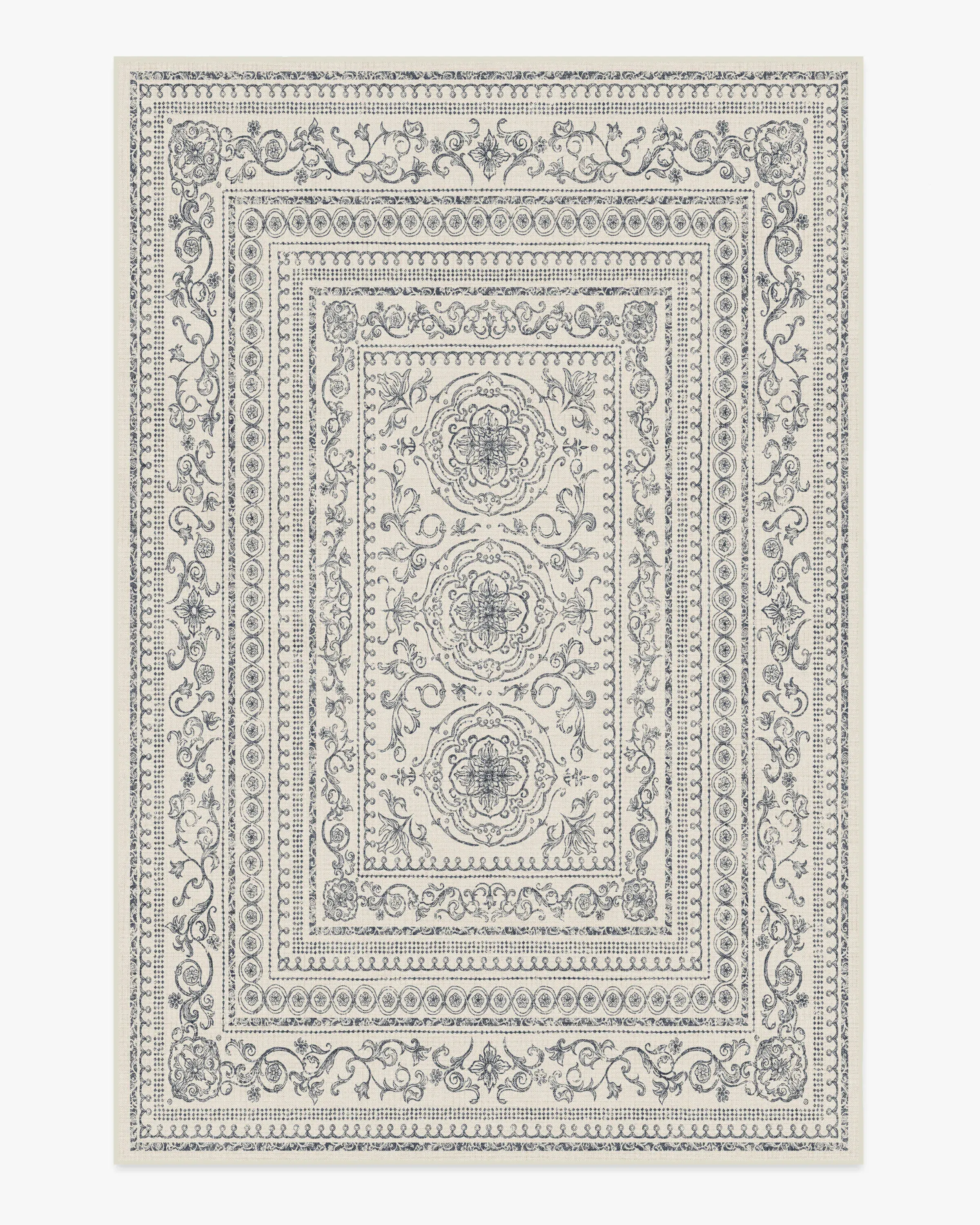 Large Area Rug Machine Washable - Ivory