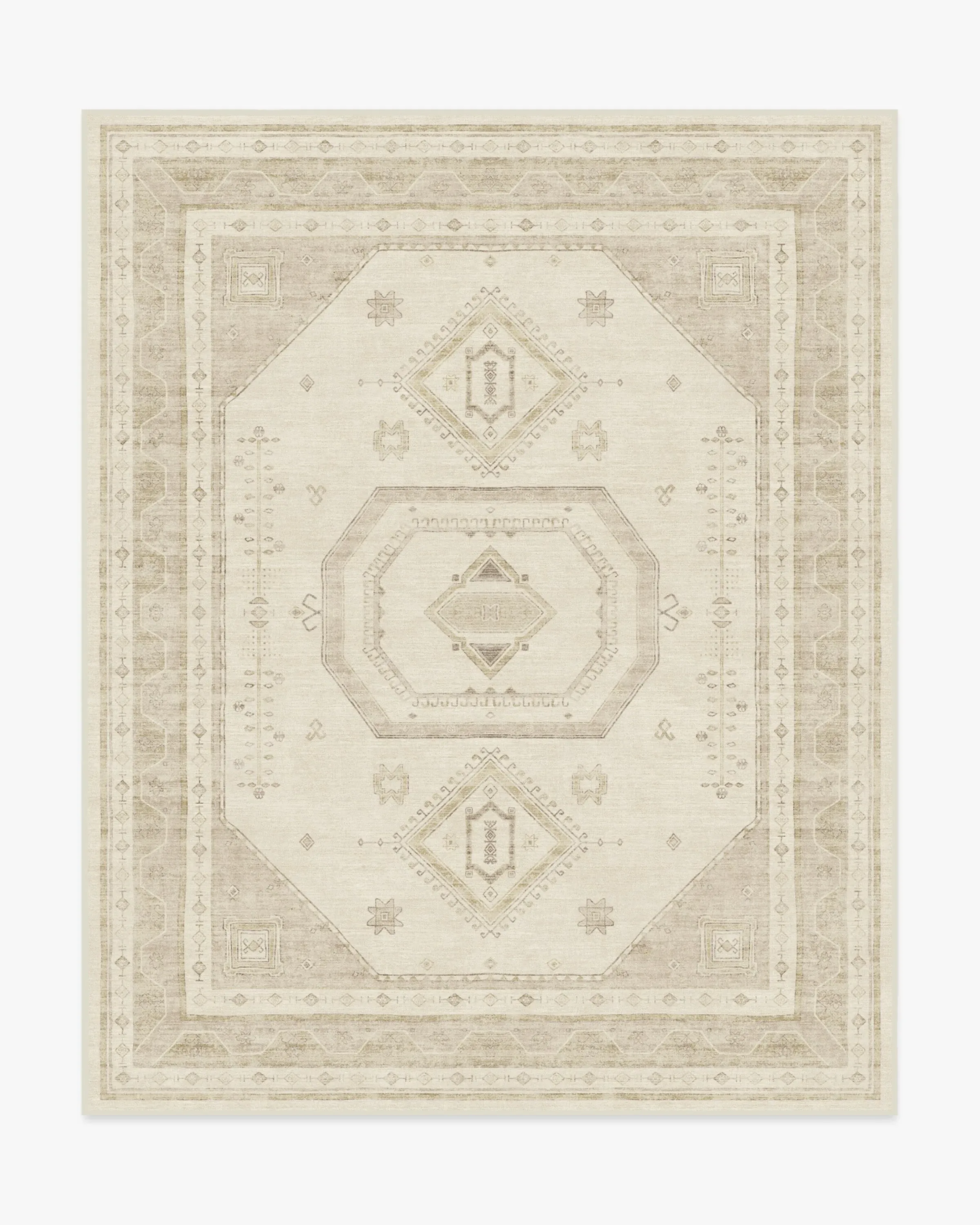 Large Area Rug Machine Washable - Ivory