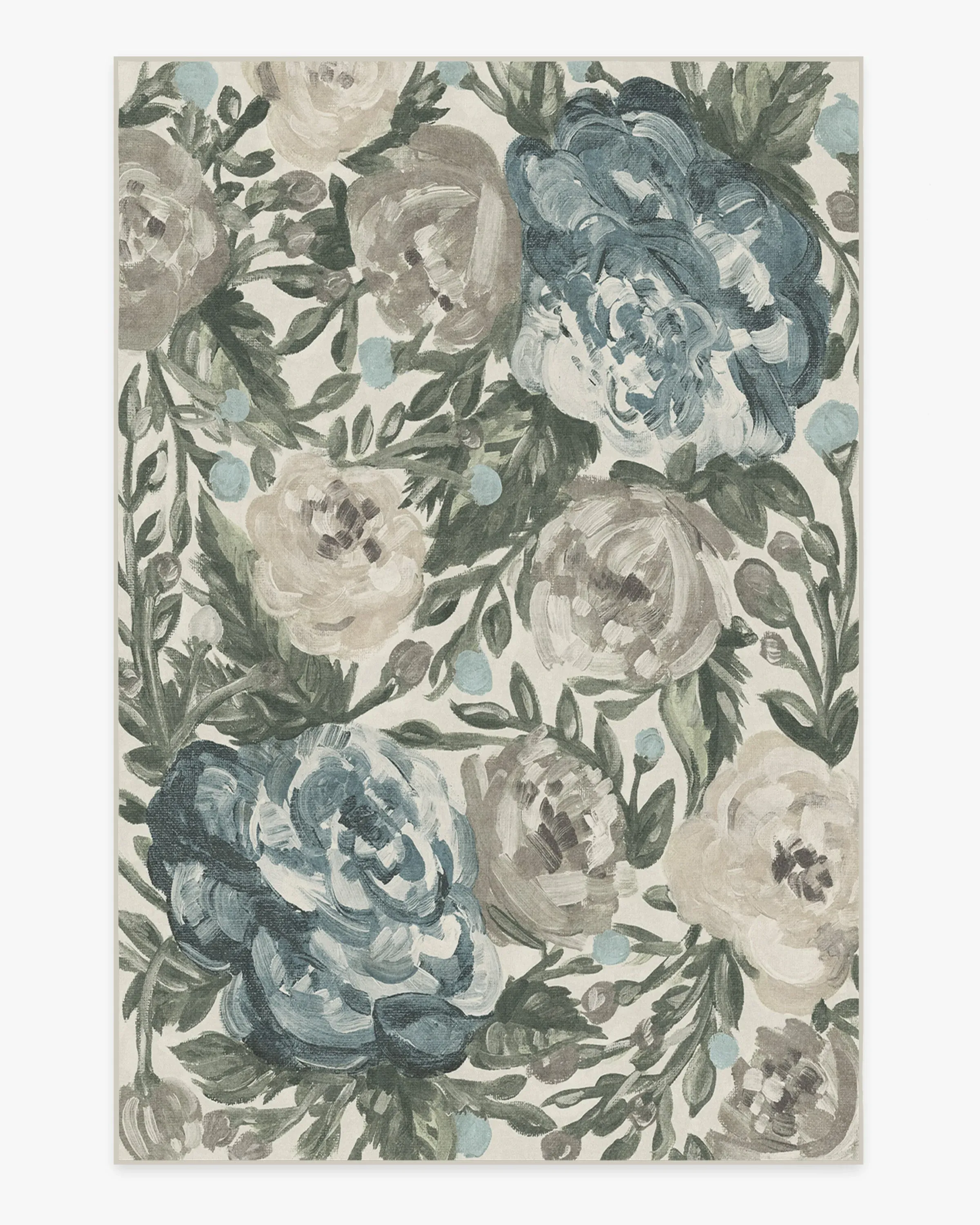 Large Area Rug Machine Washable - Jade