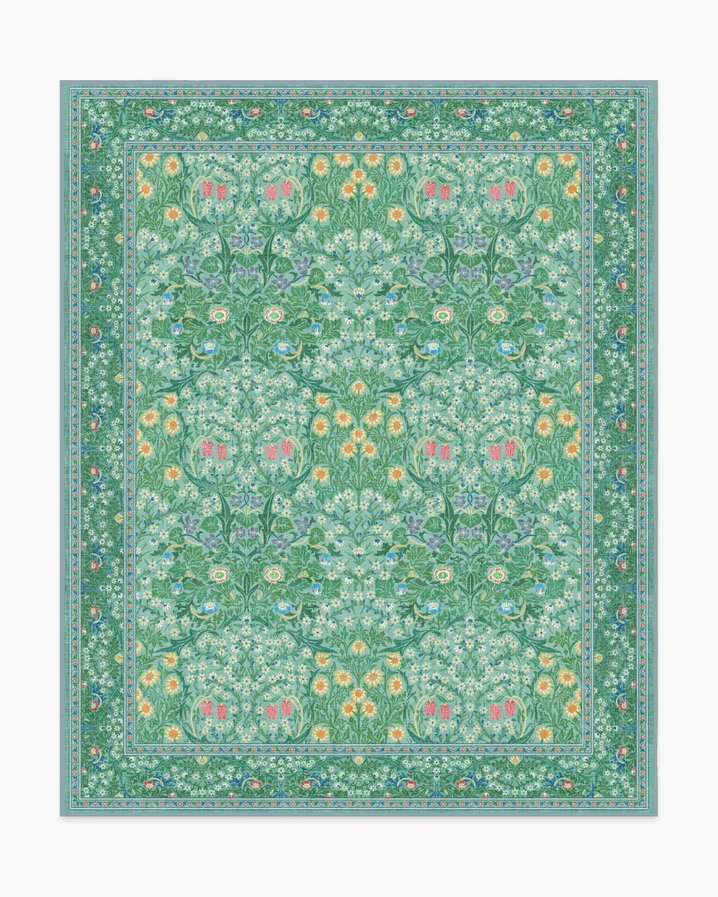 Large Area Rug Machine Washable - Jade