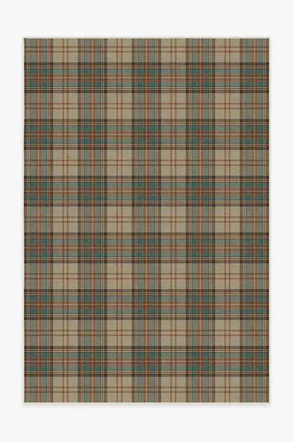 Large Area Rug Machine Washable - Khaki, Chenille