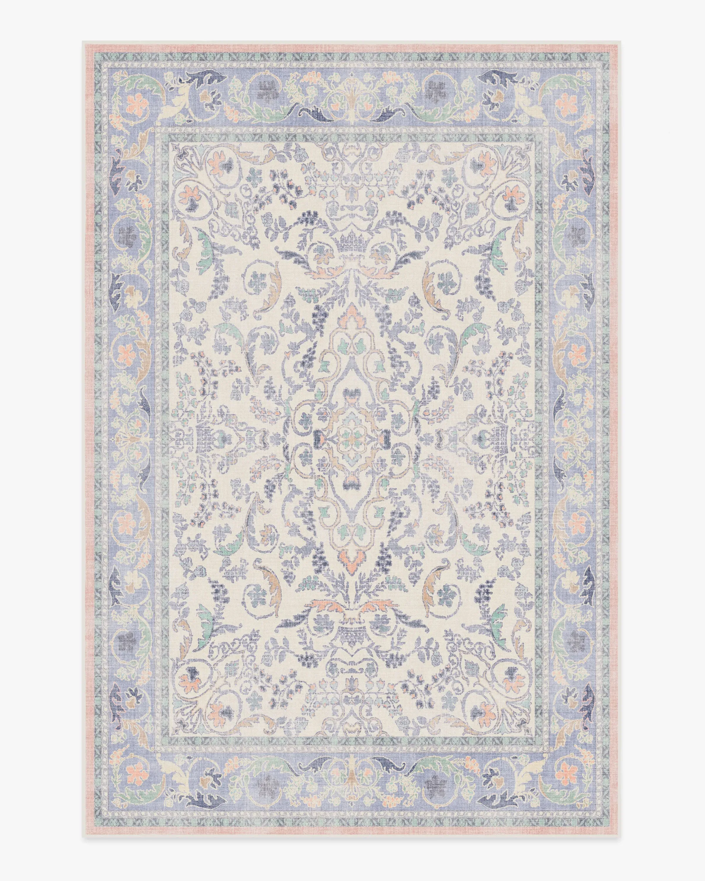 Large Area Rug Machine Washable - Lavender