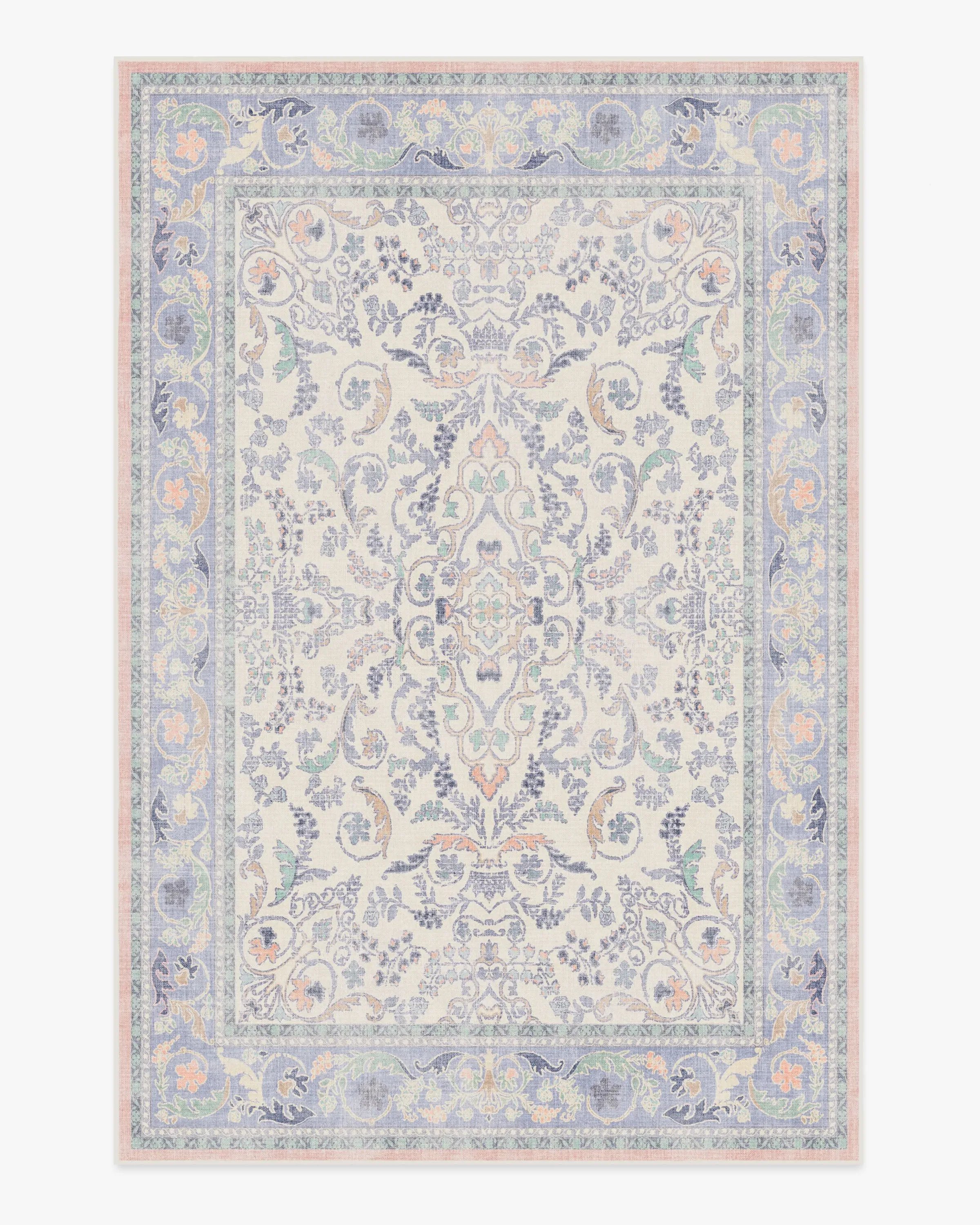 Large Area Rug Machine Washable - Lavender