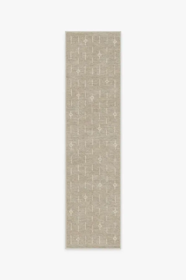 Large Area Rug Machine Washable - Light Stone