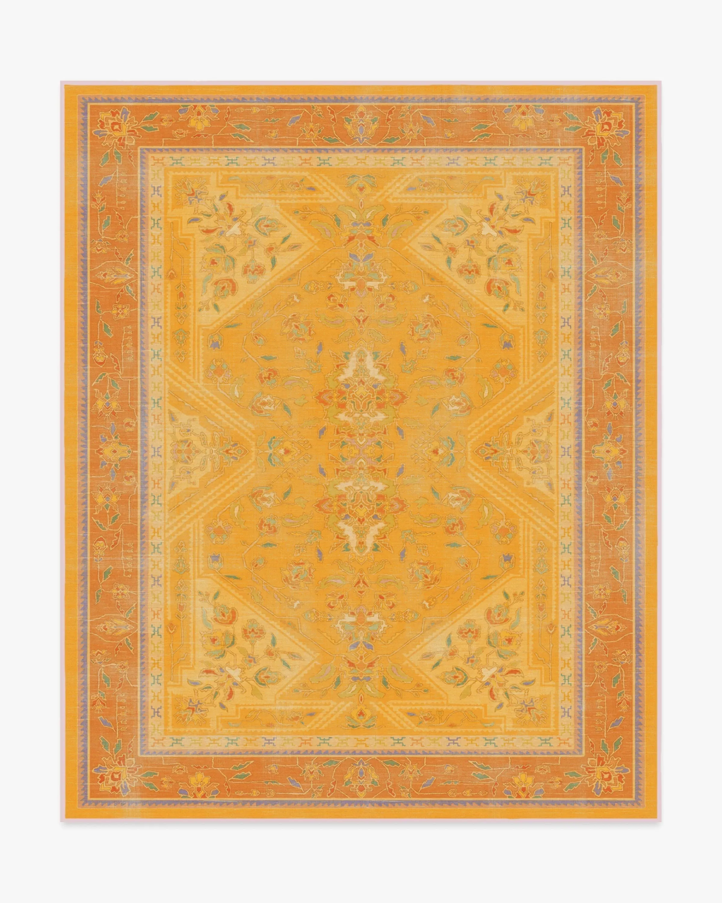 Large Area Rug Machine Washable - Mango