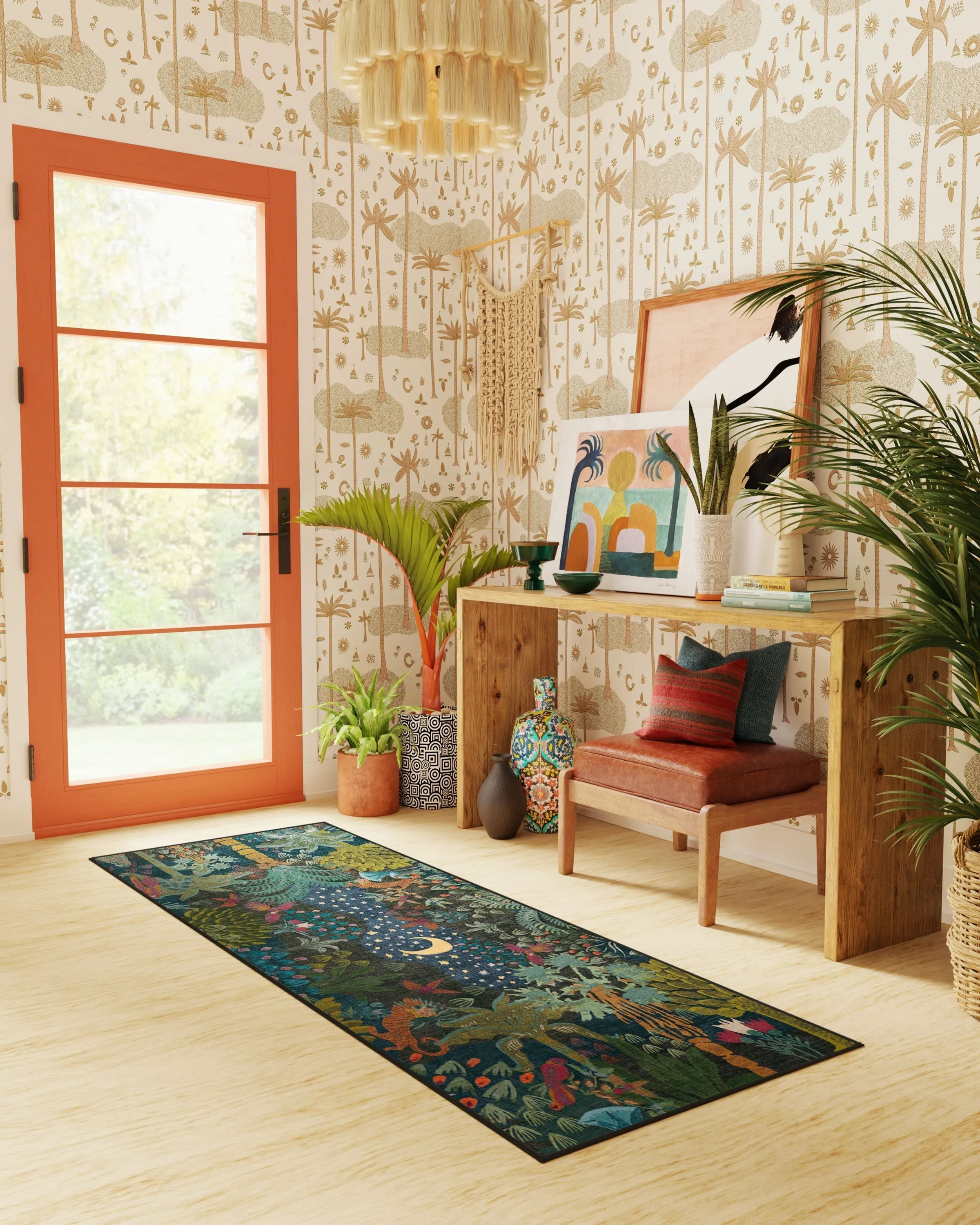 Large Area Rug Machine Washable - Midnight