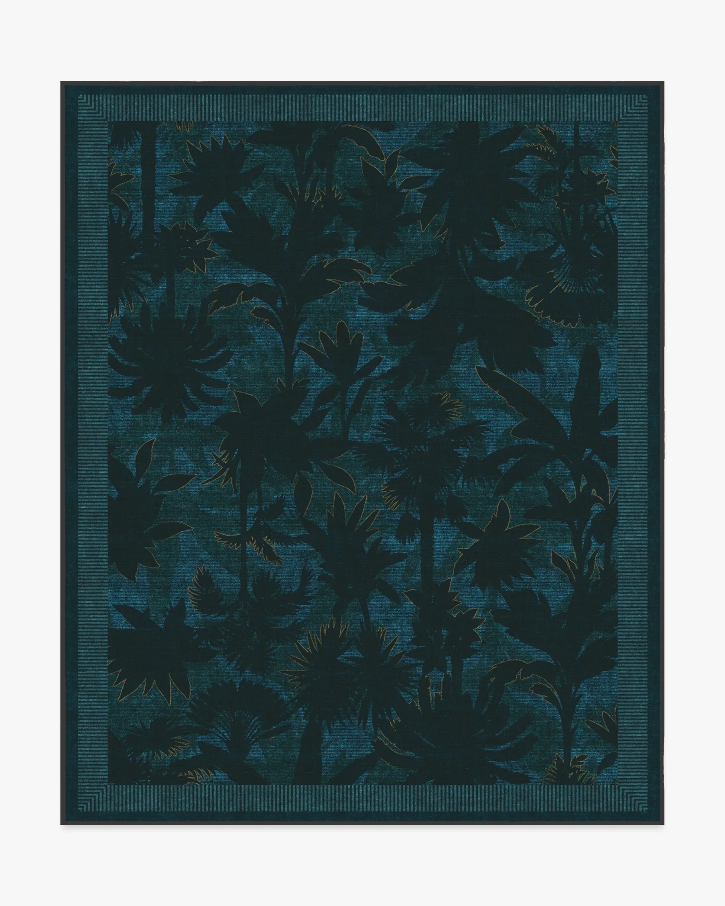 Large Area Rug Machine Washable - Midnight Blue