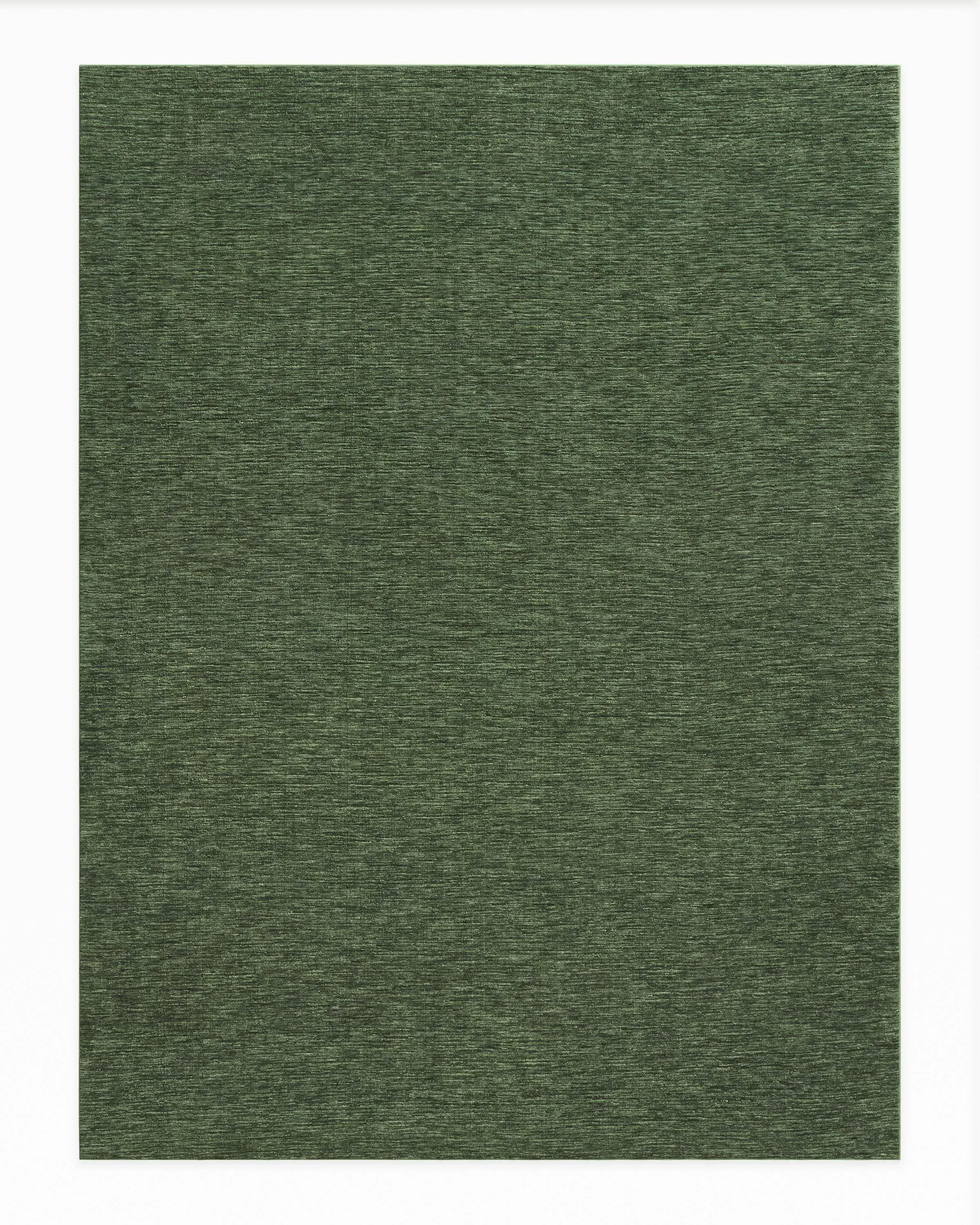 Large Area Rug Machine Washable - Moss Green