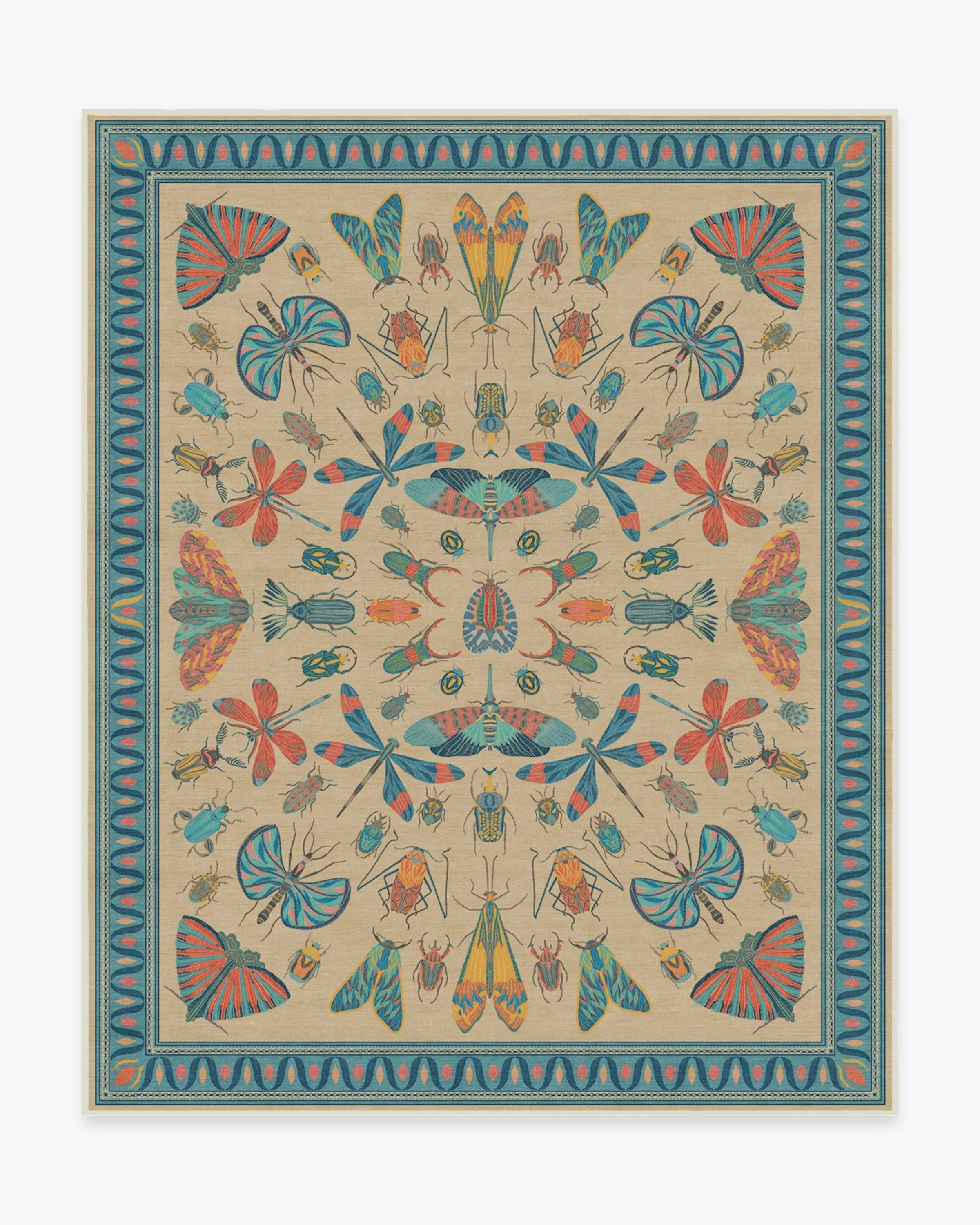 Large Area Rug Machine Washable - Multicolor