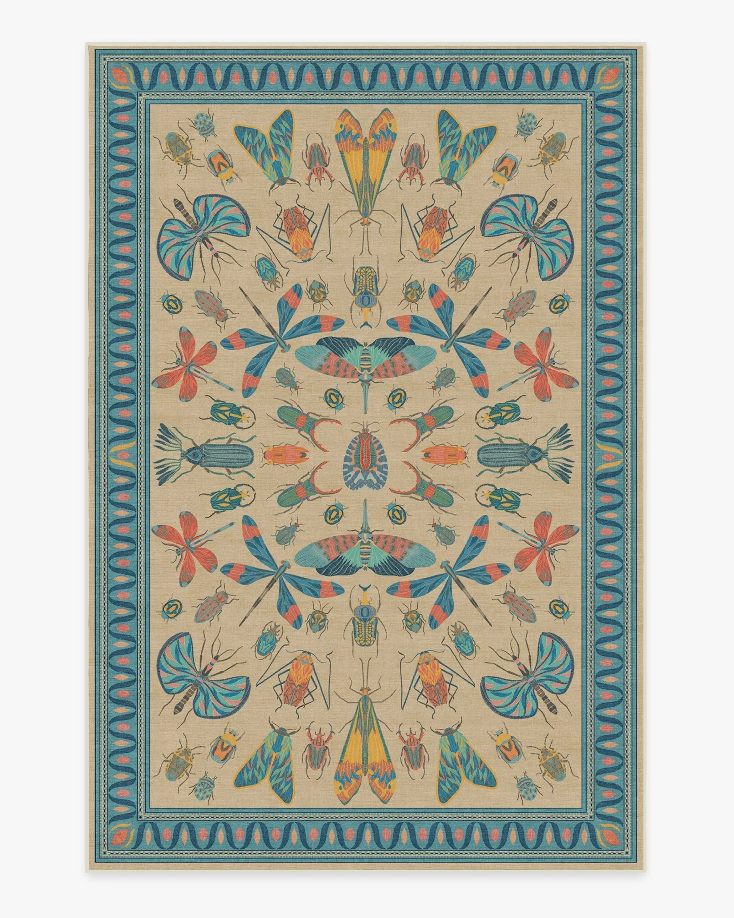 Large Area Rug Machine Washable - Multicolor