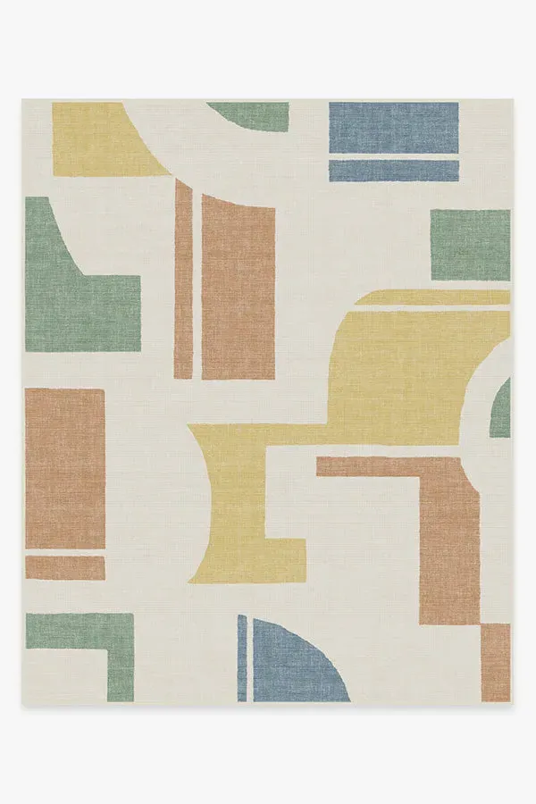 Large Area Rug Machine Washable - Multicolor