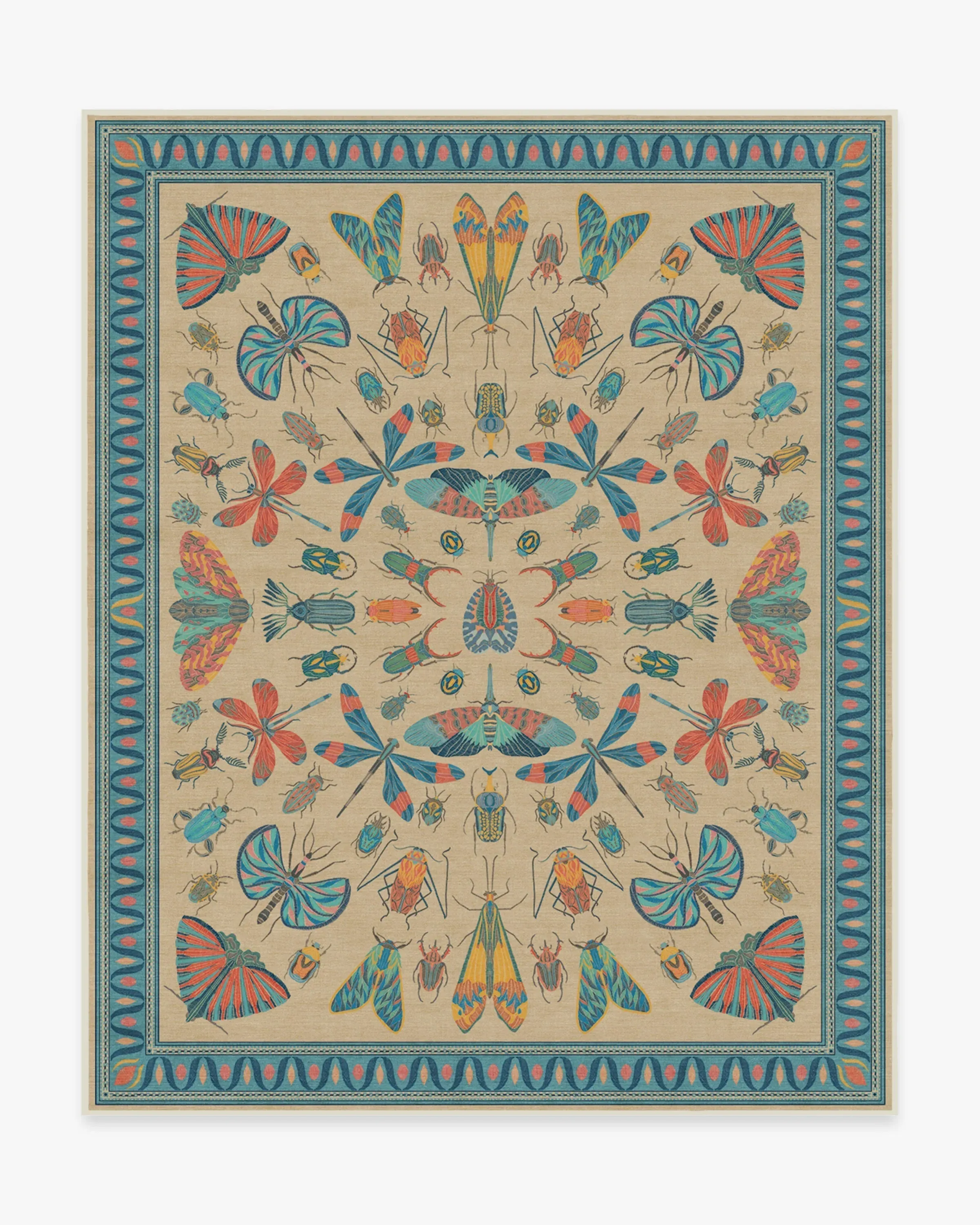 Large Area Rug Machine Washable - Multicolor