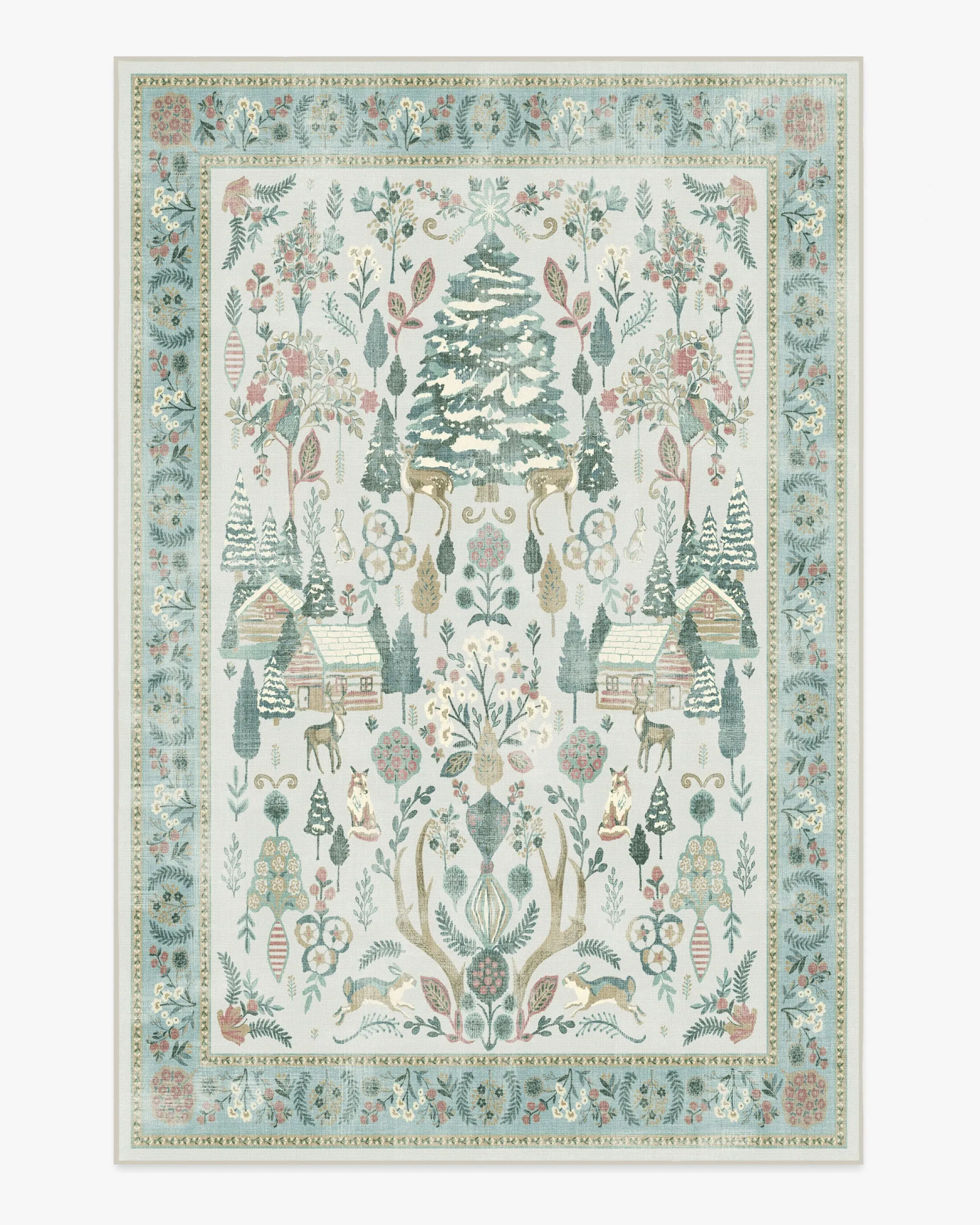 Large Area Rug Machine Washable - Multicolour