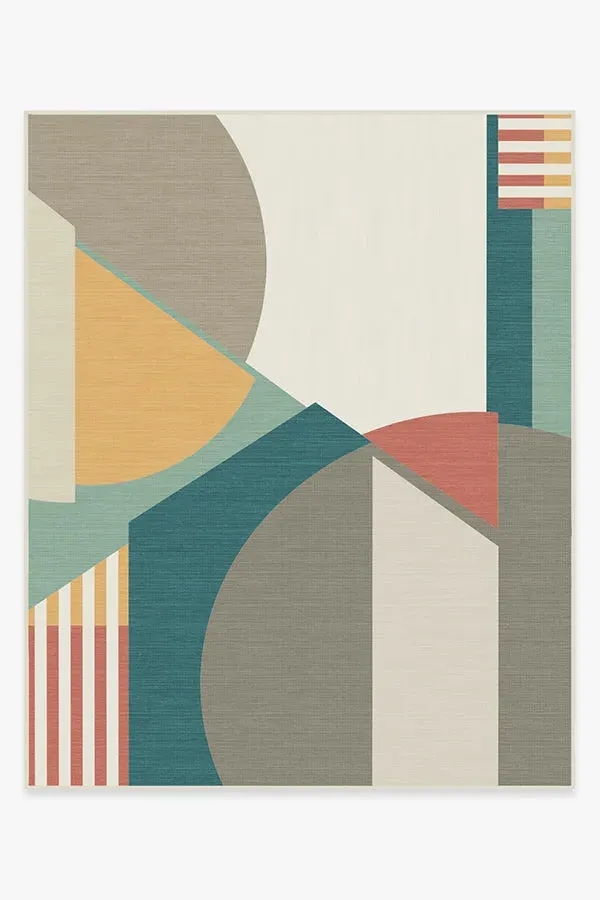 Large Area Rug Machine Washable - Multicolour
