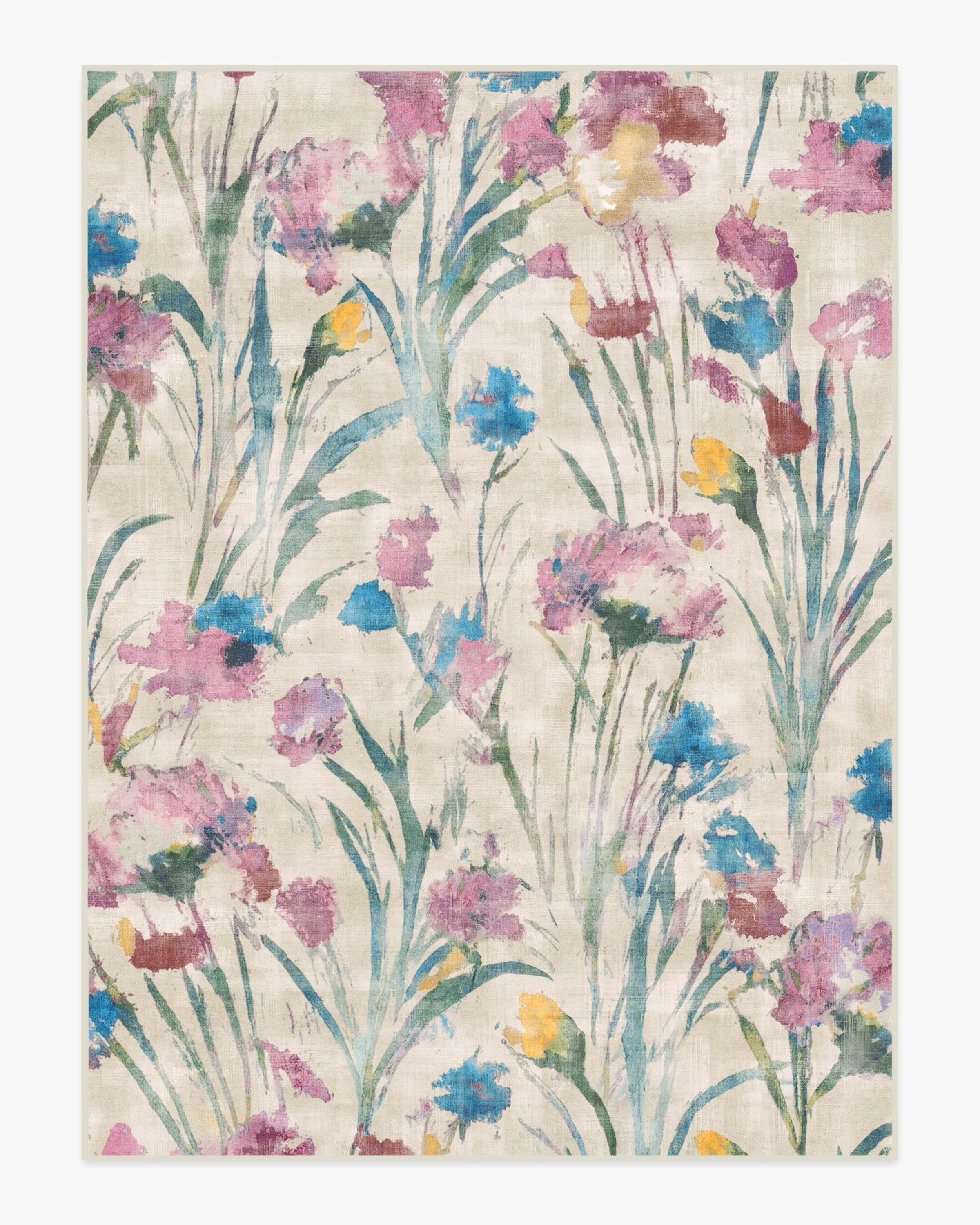 Large Area Rug Machine Washable - Multicolour