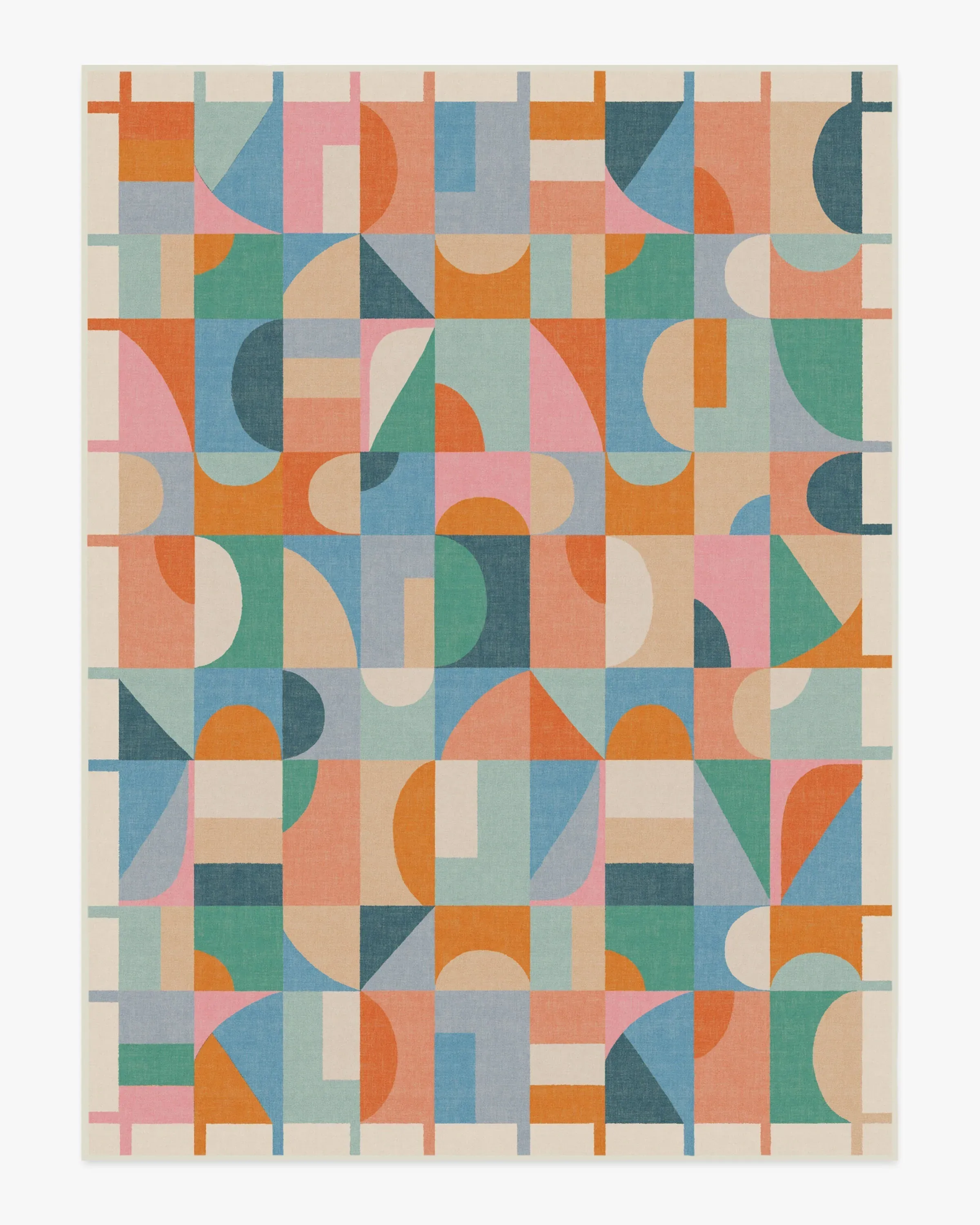 Large Area Rug Machine Washable - Multicolour